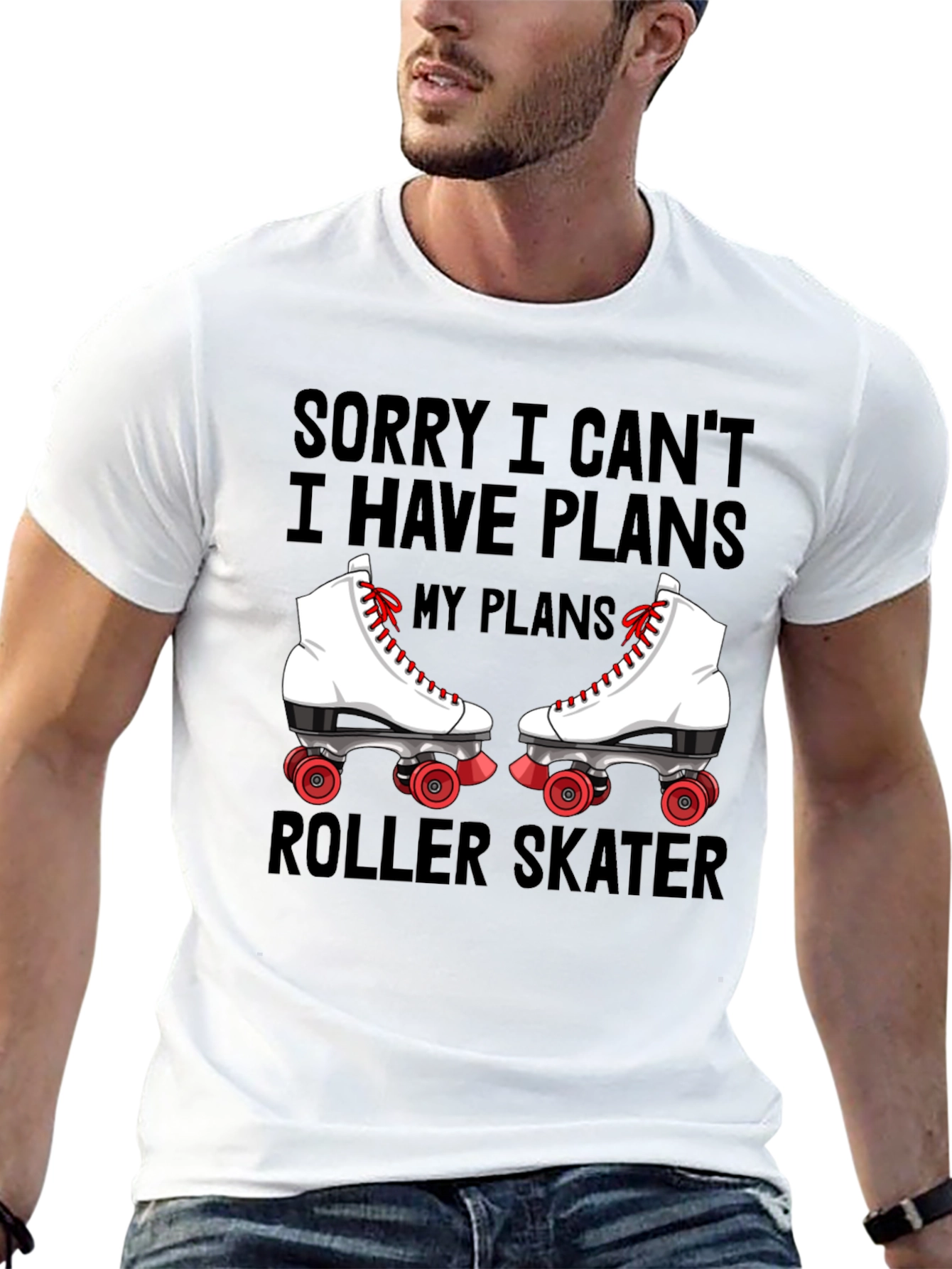 Sorry I Cant Roller Skater T-Shirt