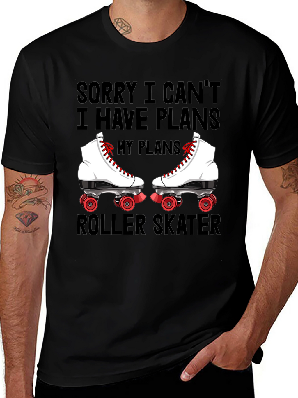 Sorry I Cant Roller Skater T-Shirt