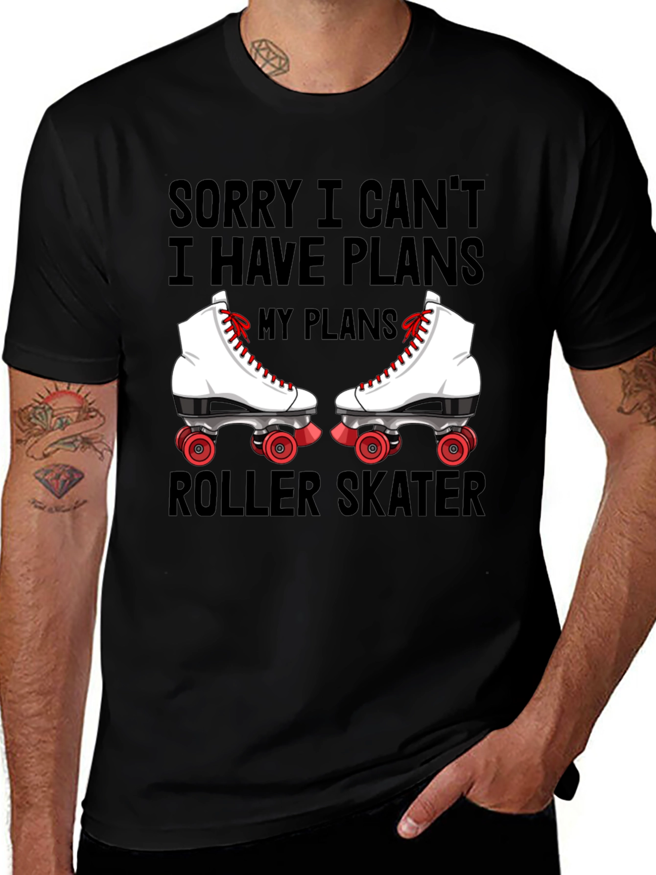 Sorry I Cant Roller Skater T-Shirt