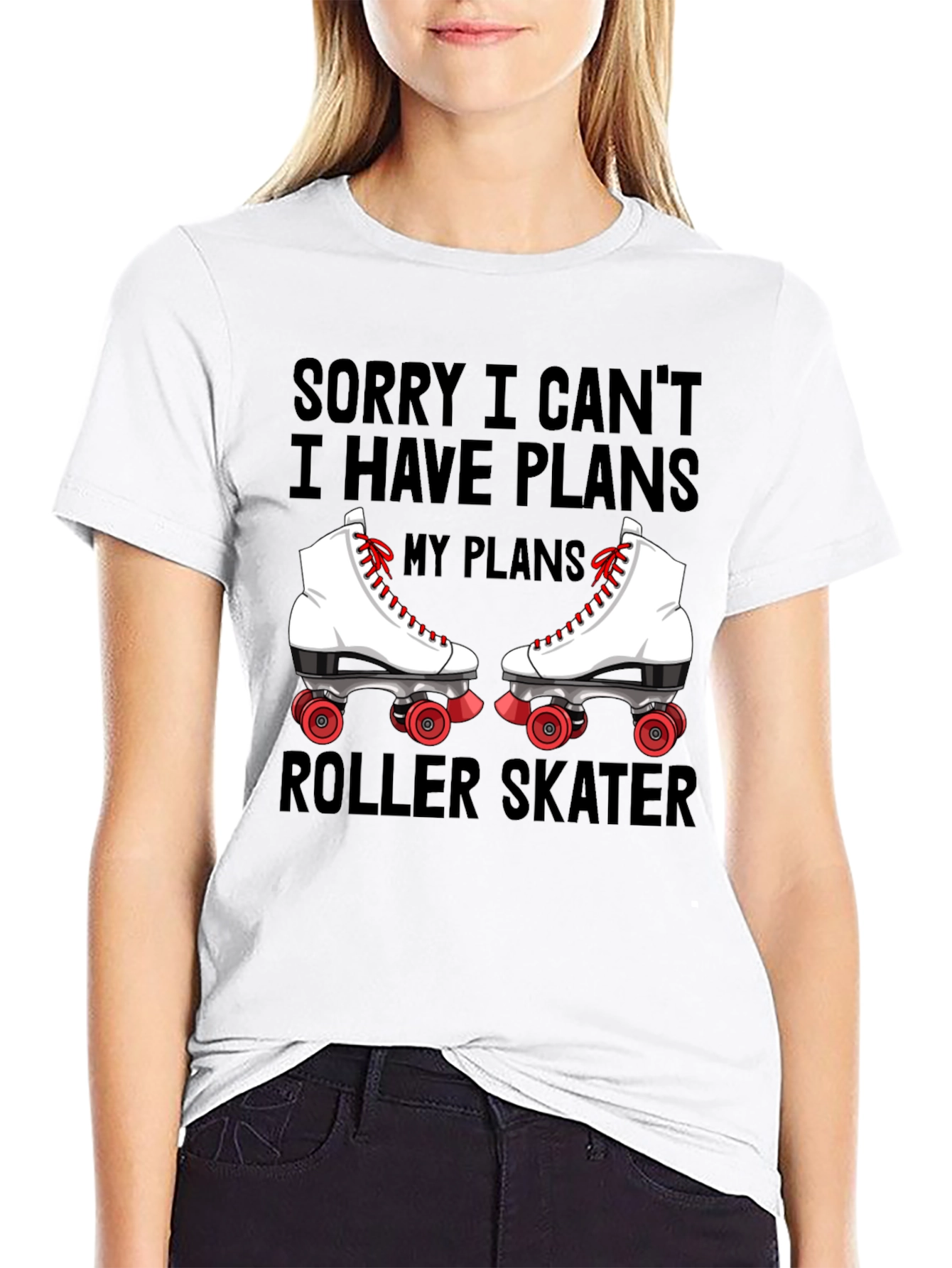 Sorry I Cant Roller Skater T-Shirt