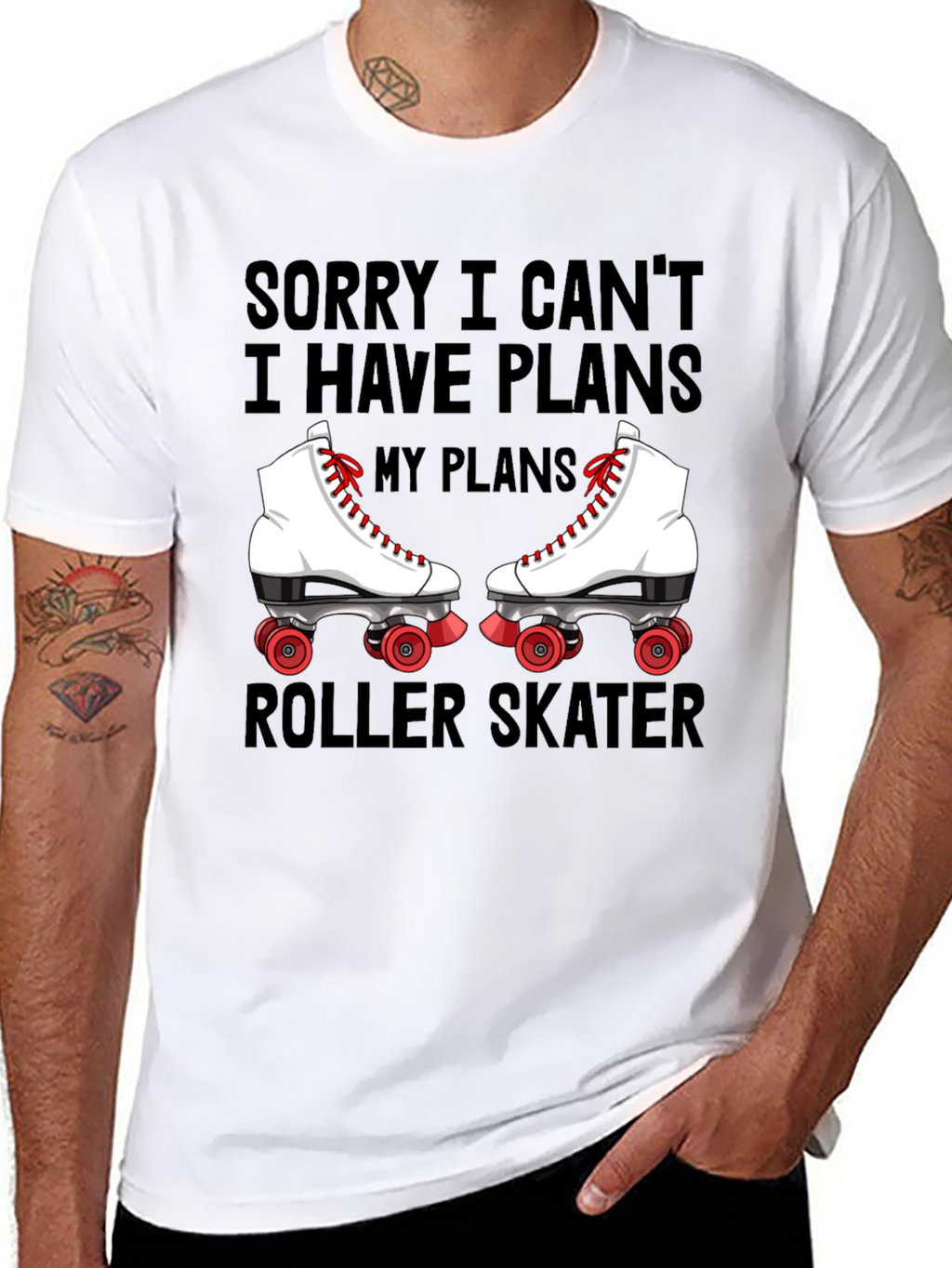 Sorry I Cant Roller Skater T-Shirt