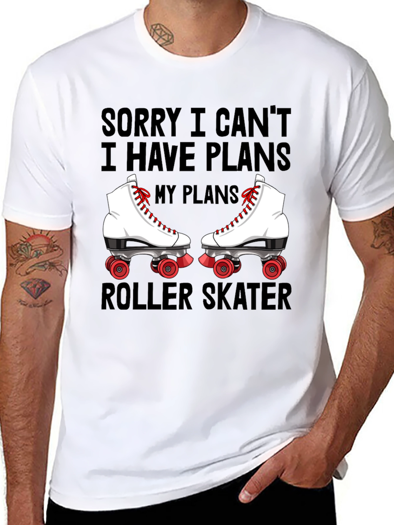 Sorry I Cant Roller Skater T-Shirt