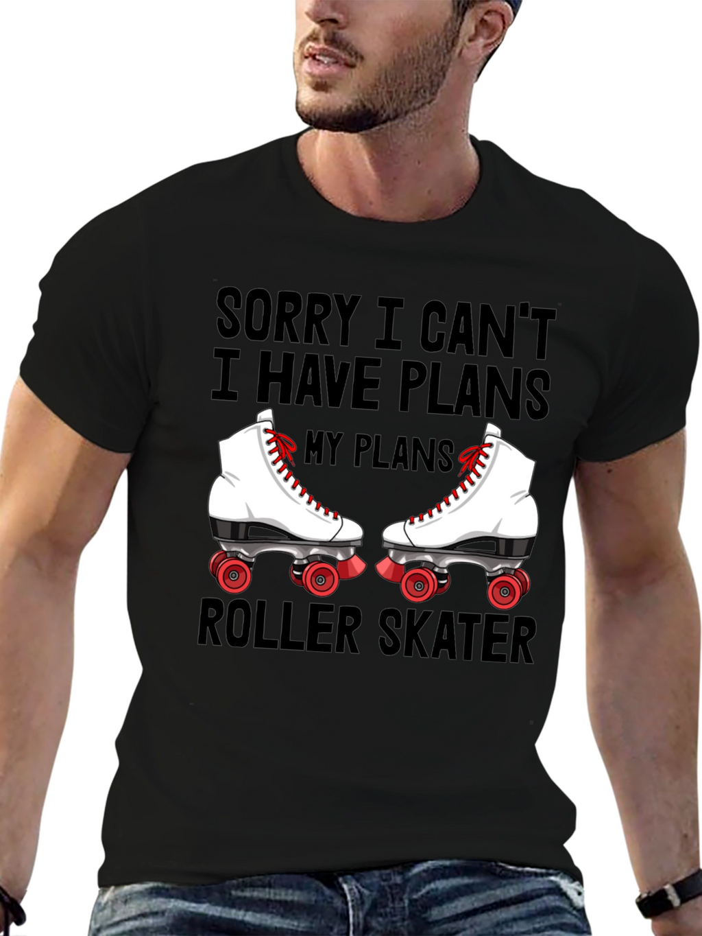 Sorry I Cant Roller Skater T-Shirt