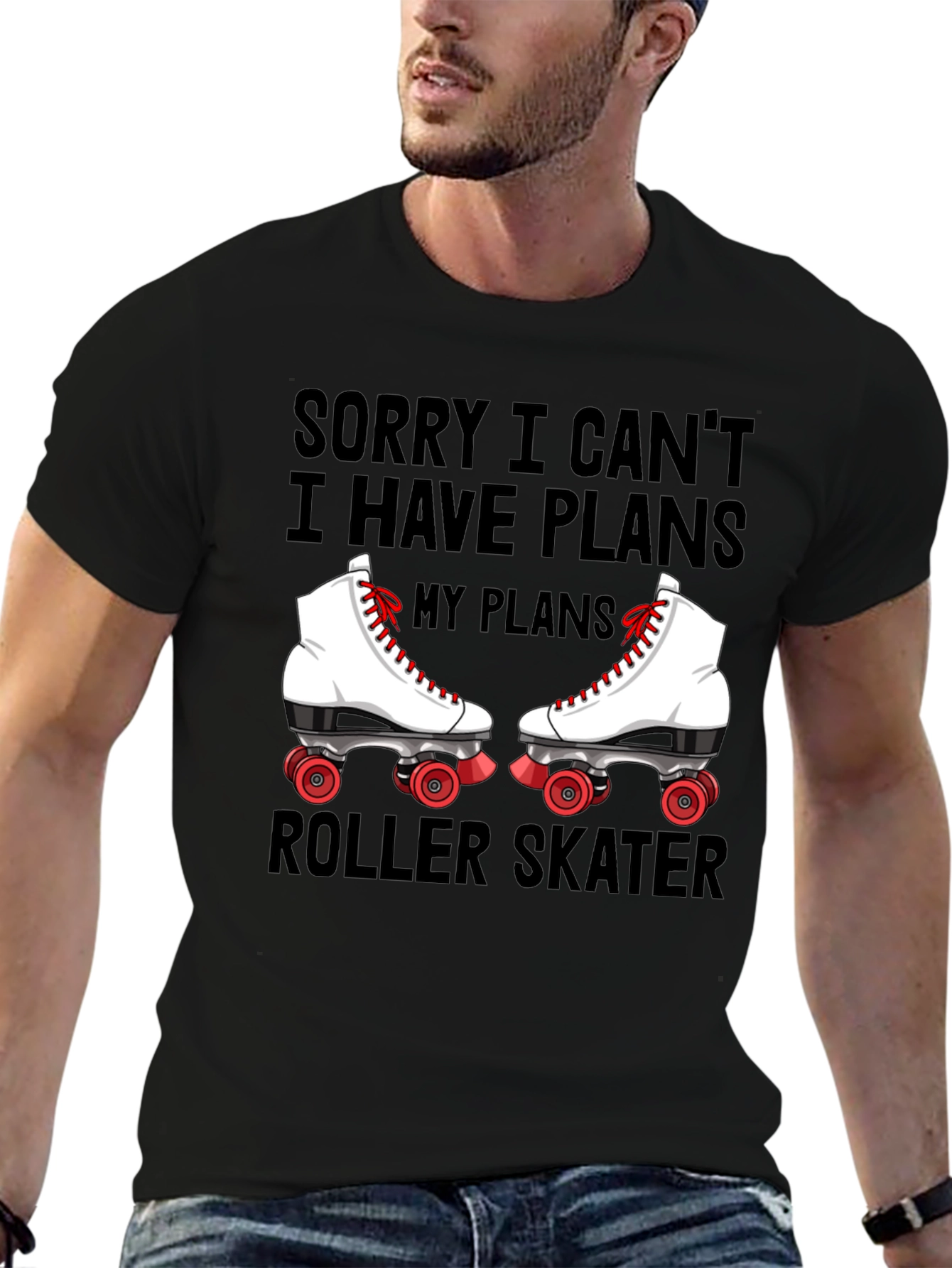 Sorry I Cant Roller Skater T-Shirt