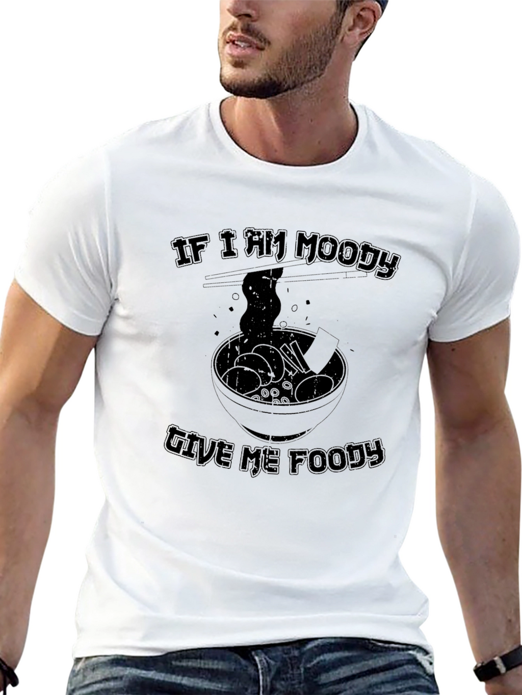 Moody Foodie Graphic Tee - Ramen Lover Shirt