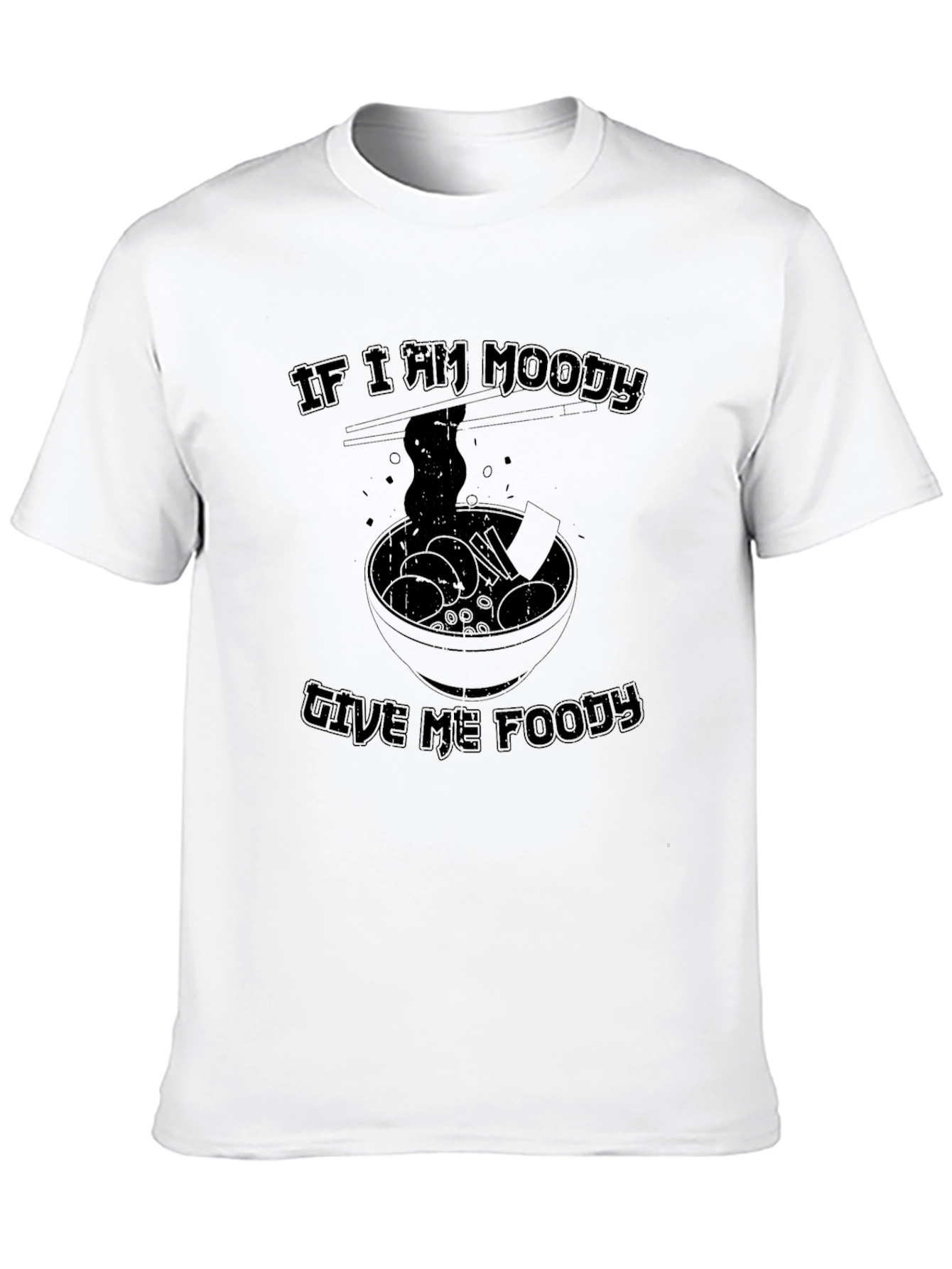 Moody Foodie Graphic Tee - Ramen Lover Shirt