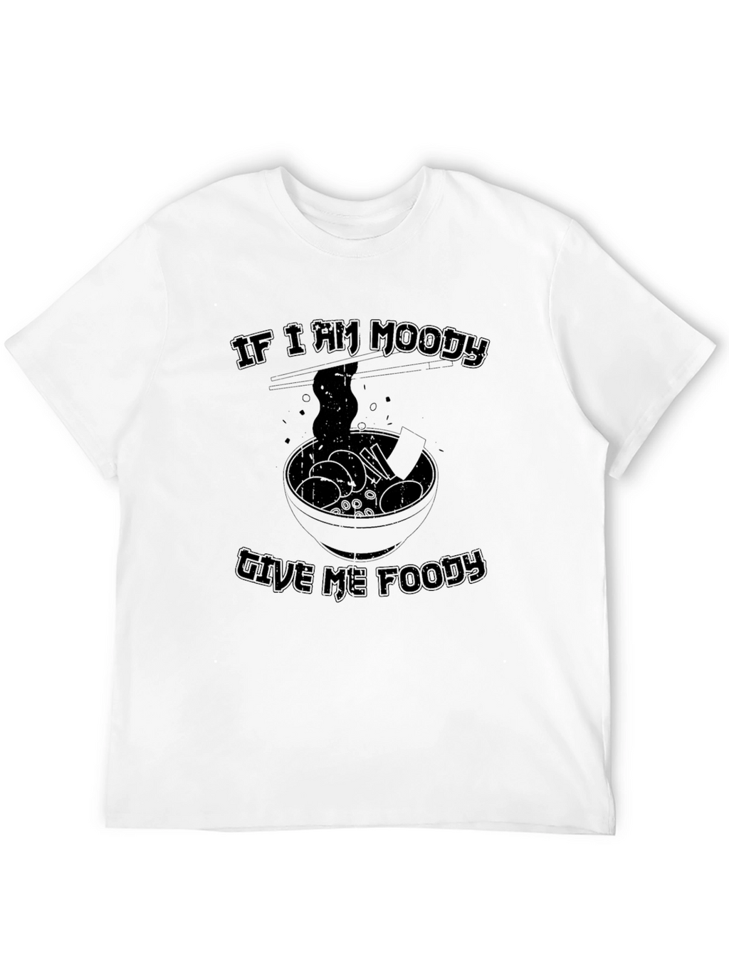 Moody Foodie Graphic Tee - Ramen Lover Shirt