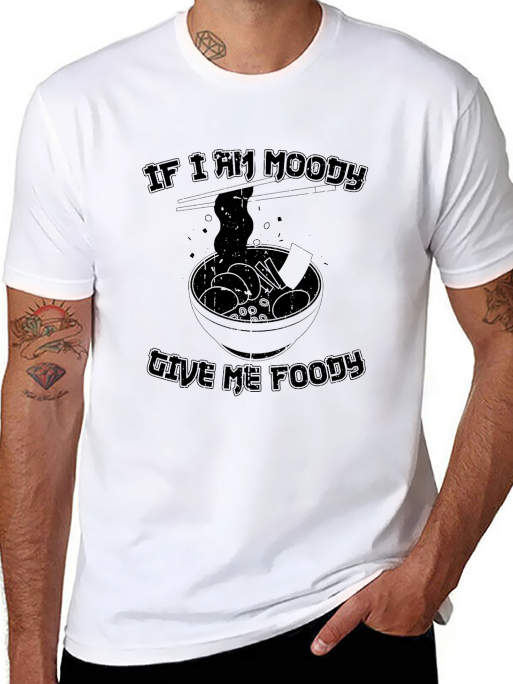Moody Foodie Graphic Tee - Ramen Lover Shirt