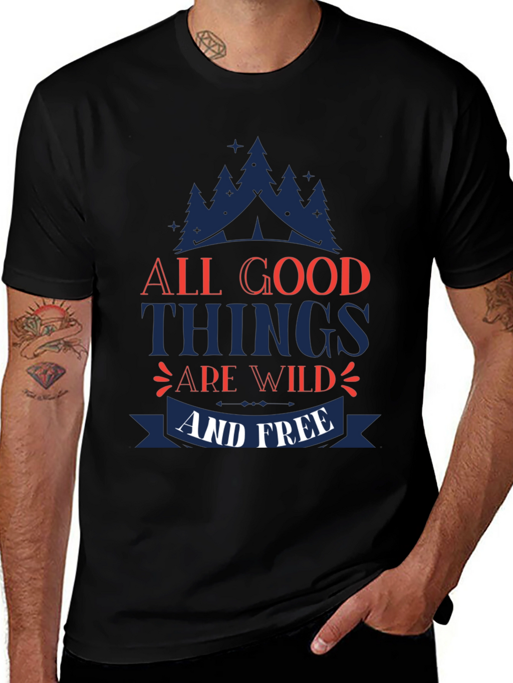 All Good Things Are Wild & Free Graphic Tee