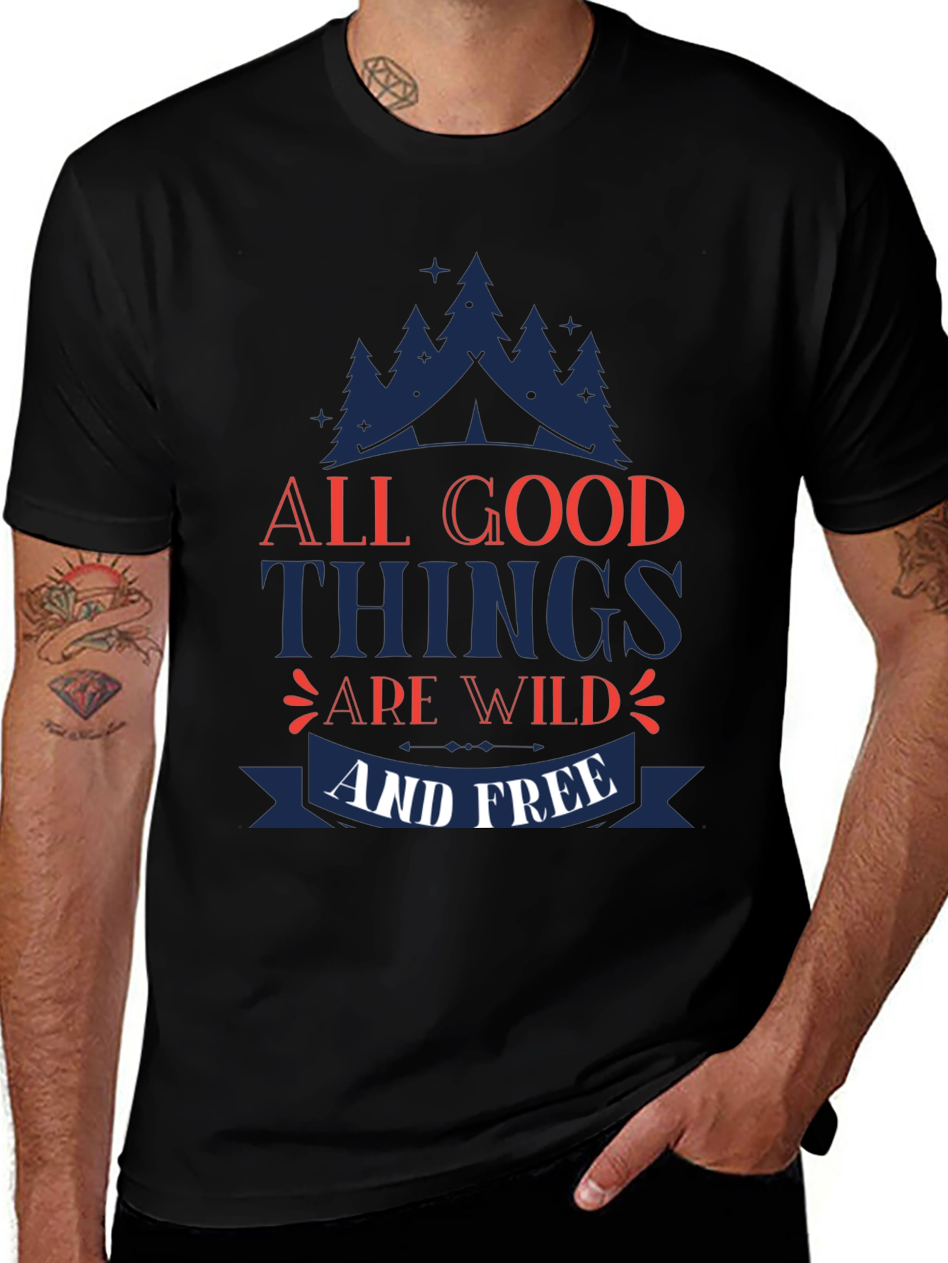 All Good Things Are Wild & Free Graphic Tee
