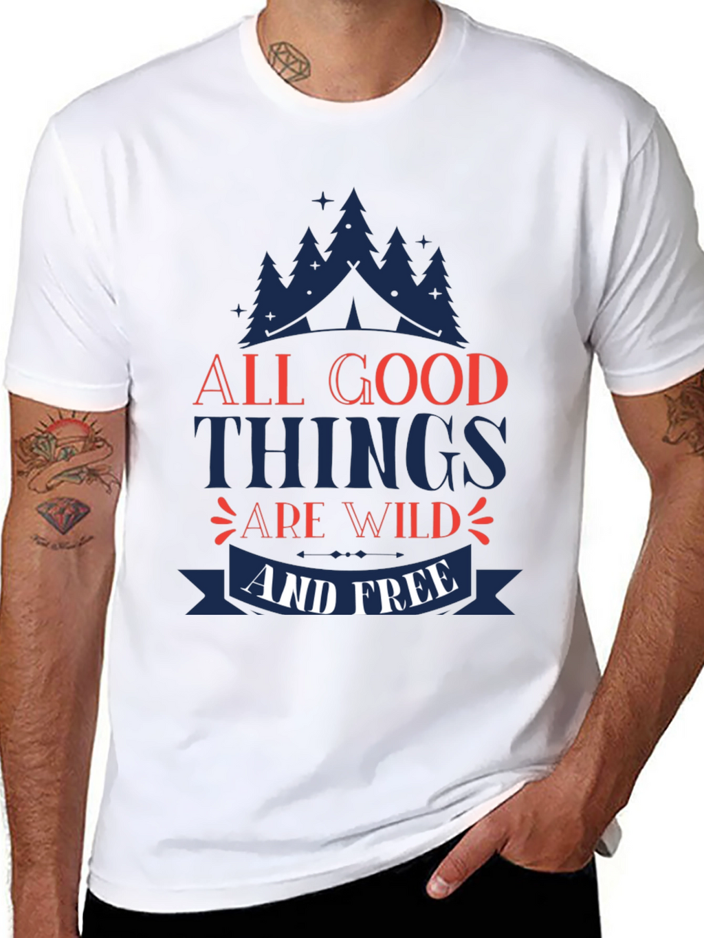 All Good Things Are Wild & Free Graphic Tee