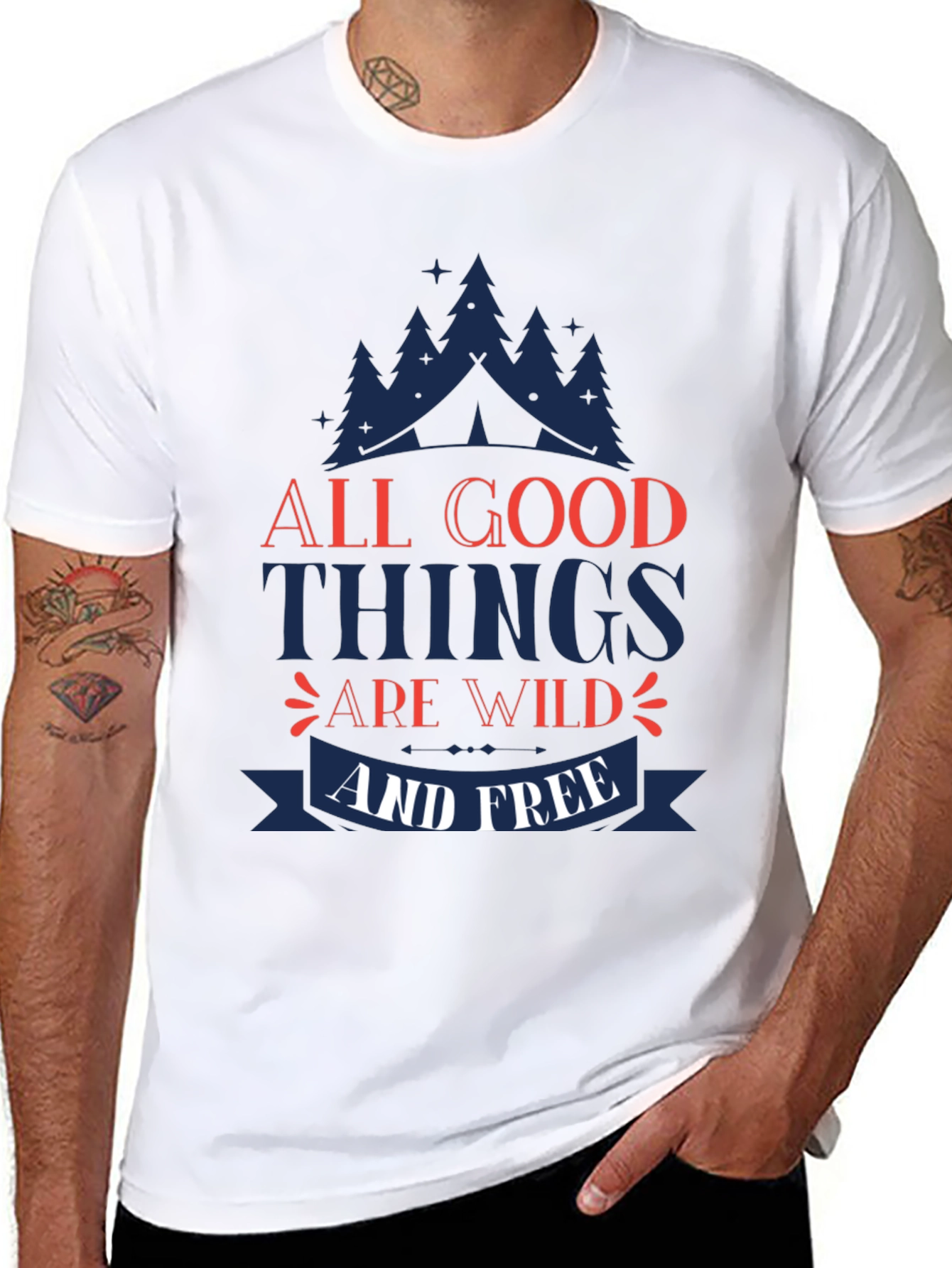All Good Things Are Wild & Free Graphic Tee