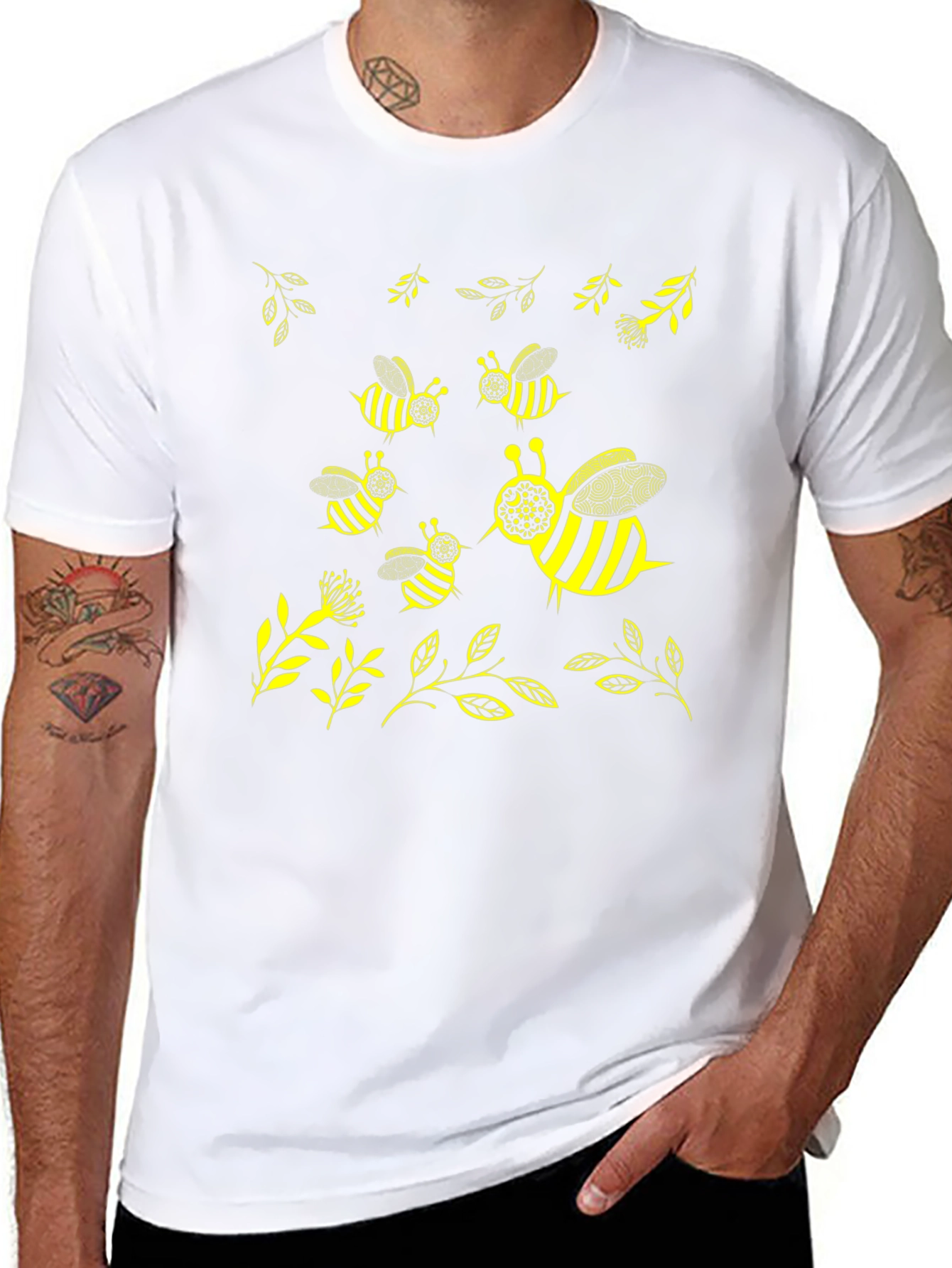 Buzz Worthy Bee T-Shirt - Black Cotton Tee