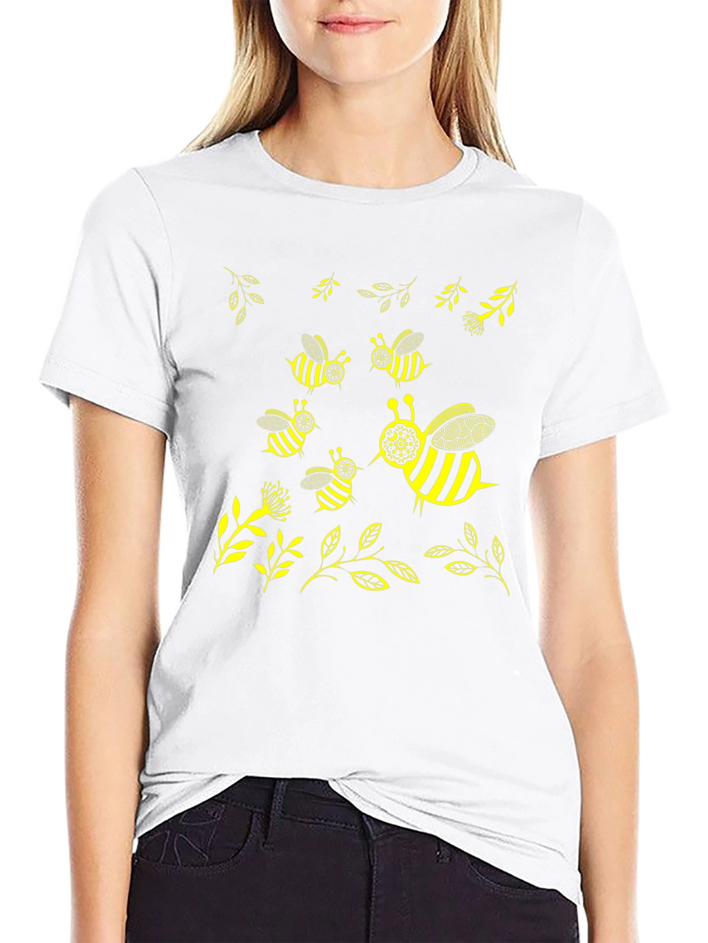 Buzz Worthy Bee T-Shirt - Black Cotton Tee