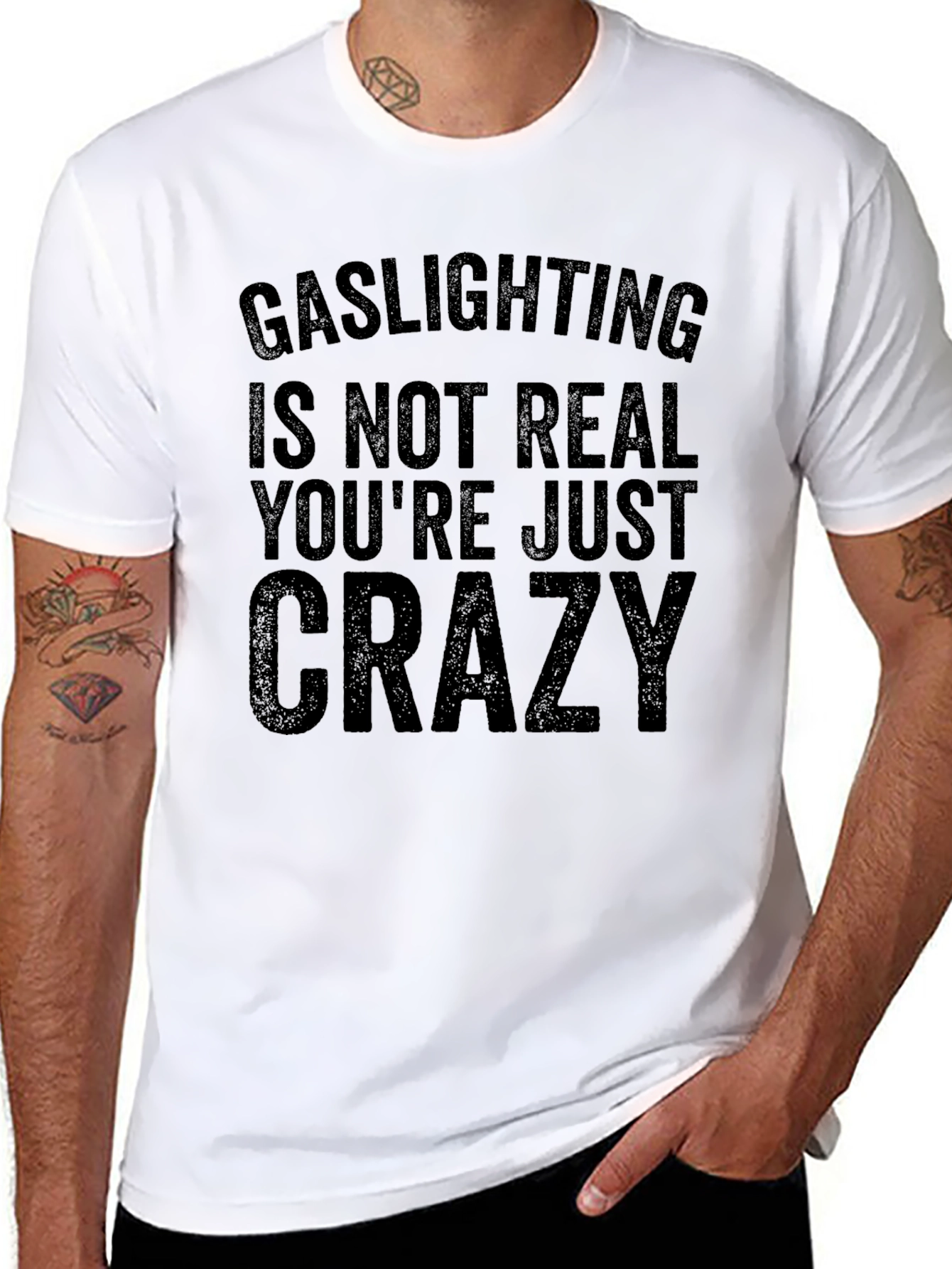 Gaslighting is Not Real Graphic T-Shirt