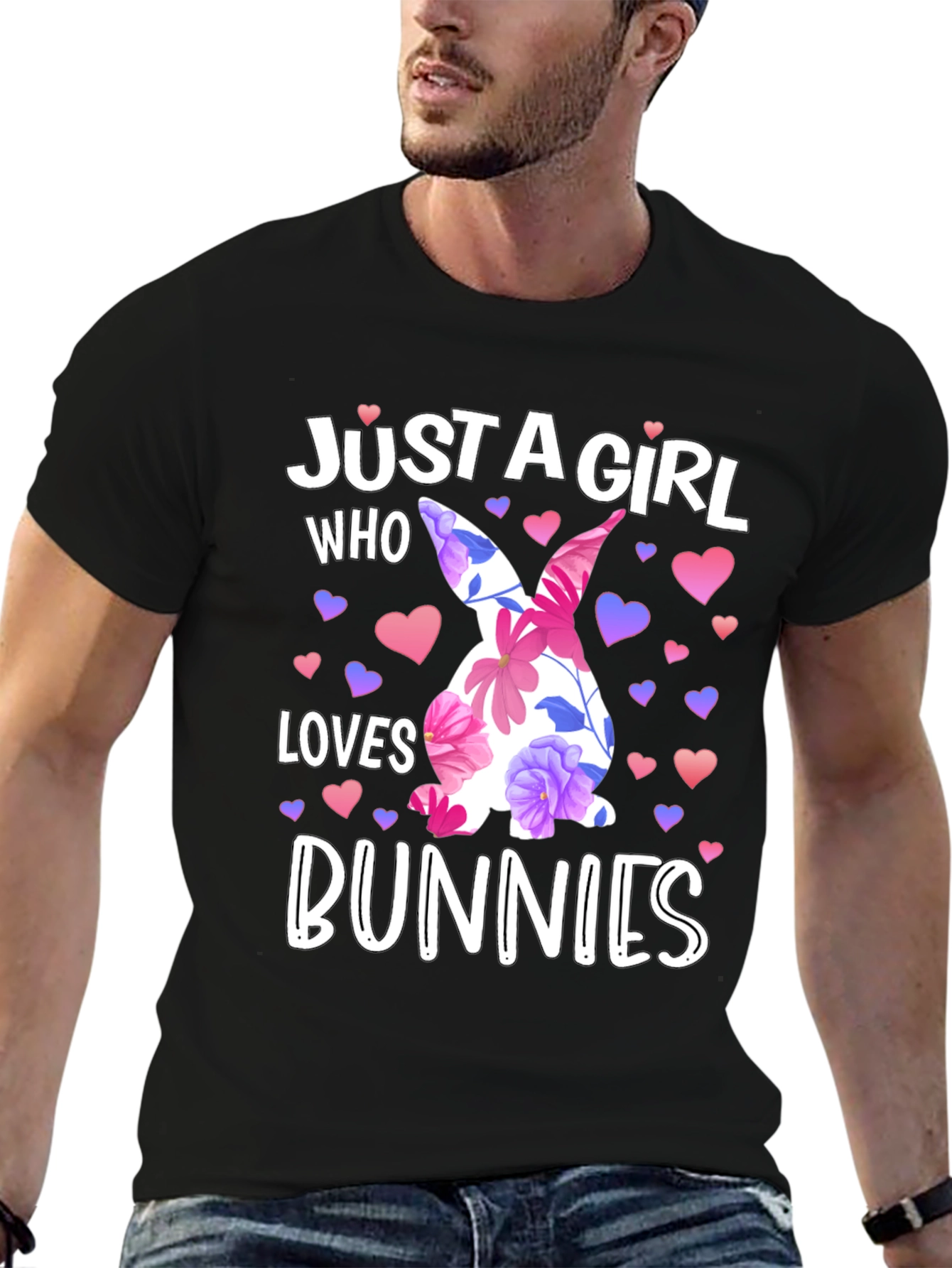 Just A Girl Who Loves Bunnies Easter T-Shirt