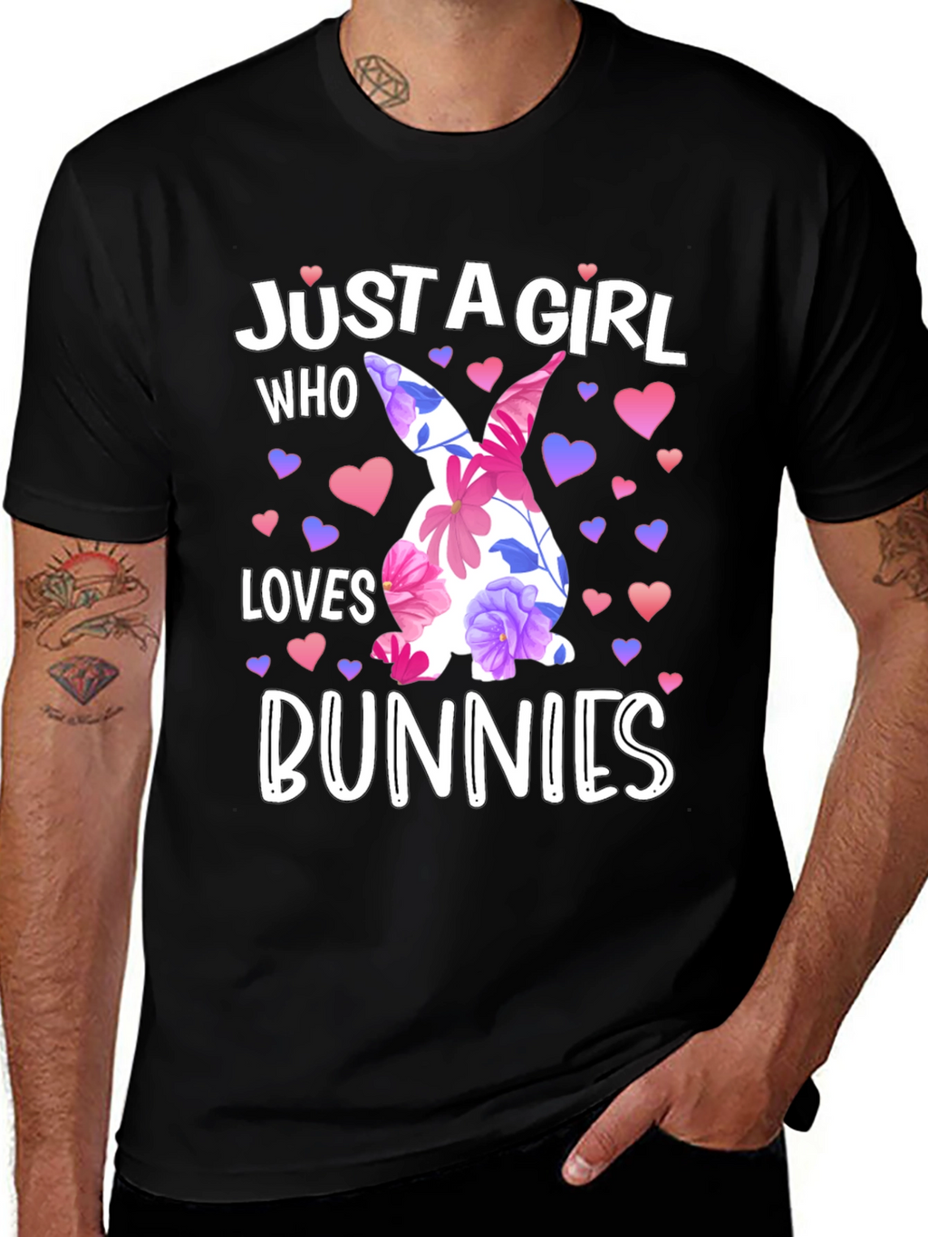 Just A Girl Who Loves Bunnies Easter T-Shirt