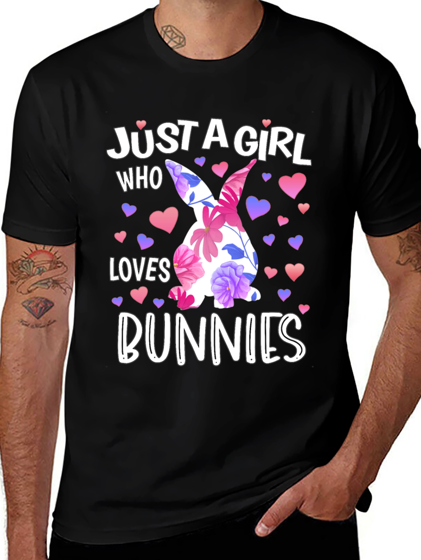 Just A Girl Who Loves Bunnies Easter T-Shirt