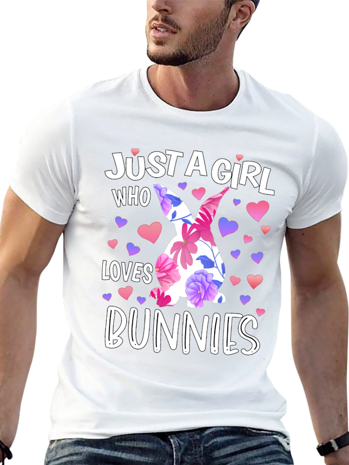 Just A Girl Who Loves Bunnies Easter T-Shirt