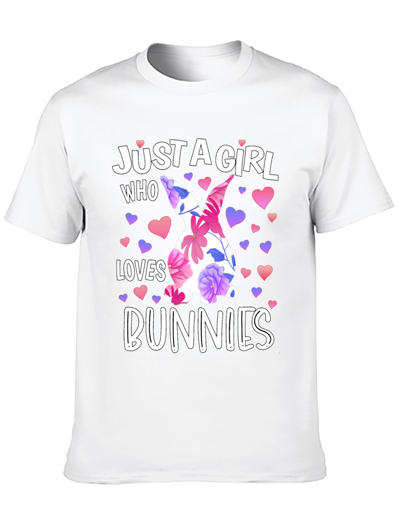 Just A Girl Who Loves Bunnies Easter T-Shirt