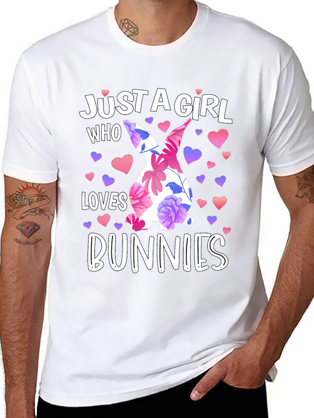 Just A Girl Who Loves Bunnies Easter T-Shirt