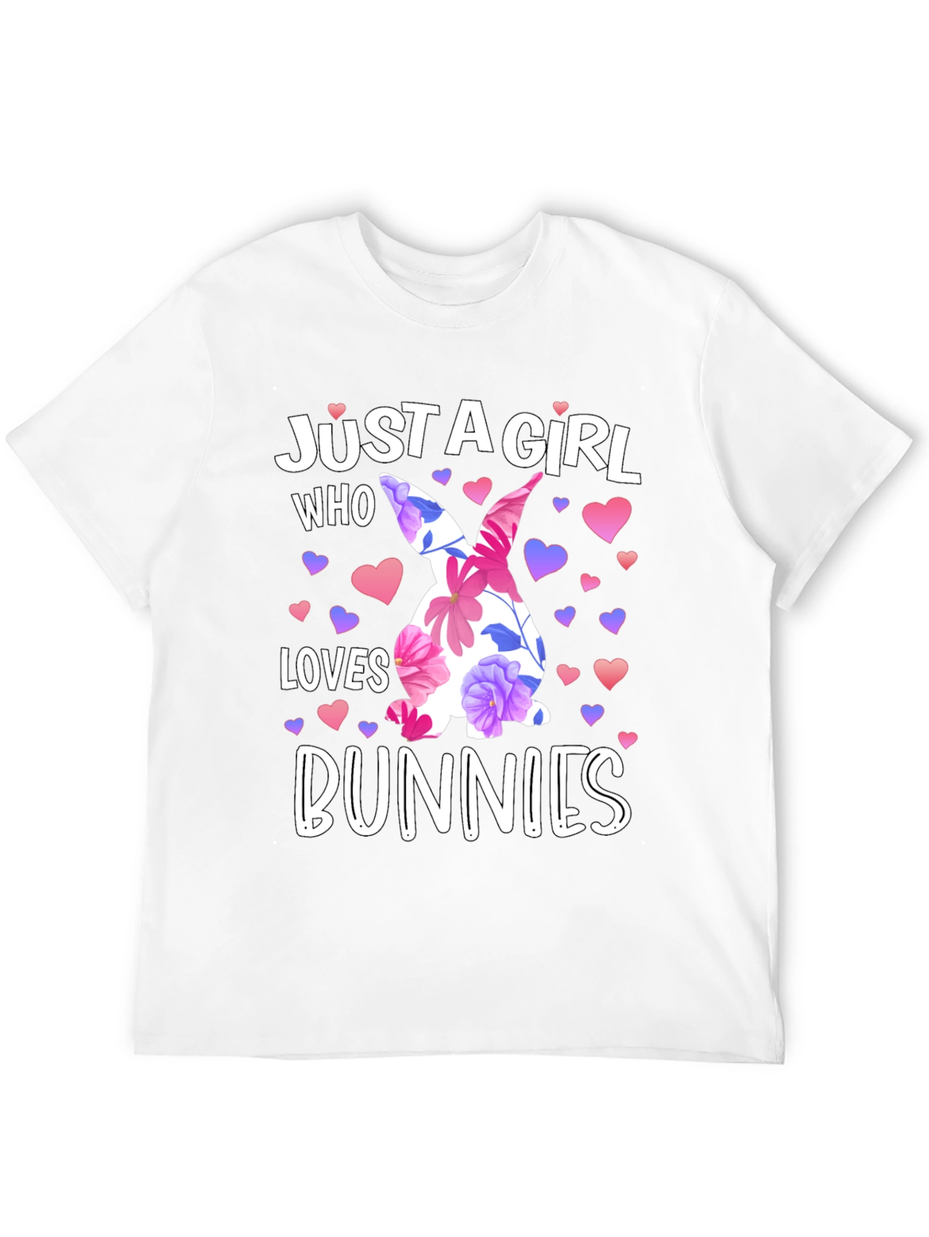 Just A Girl Who Loves Bunnies Easter T-Shirt