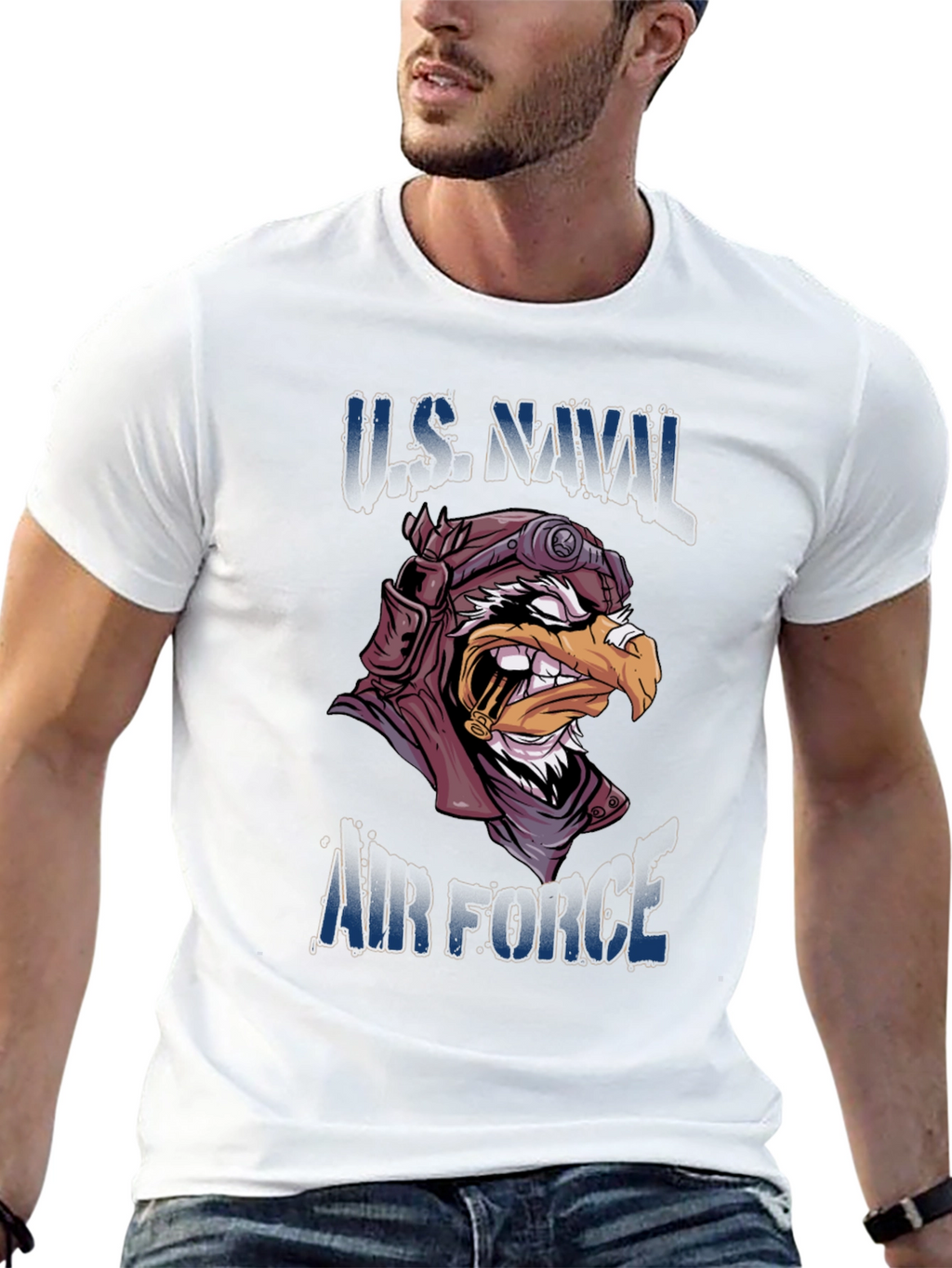US Naval Air Force Eagle Pilot Graphic Tee