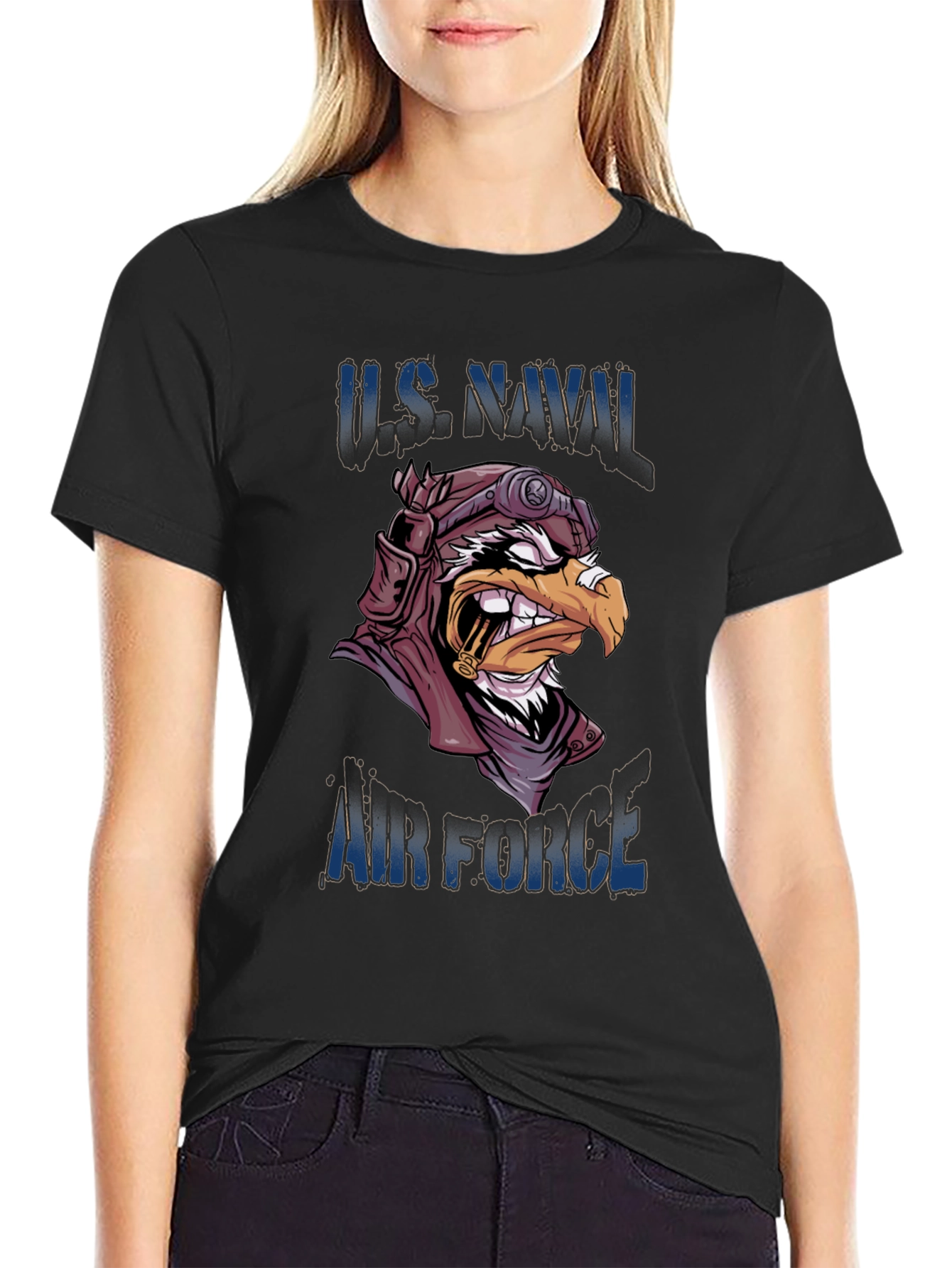 US Naval Air Force Eagle Pilot Graphic Tee