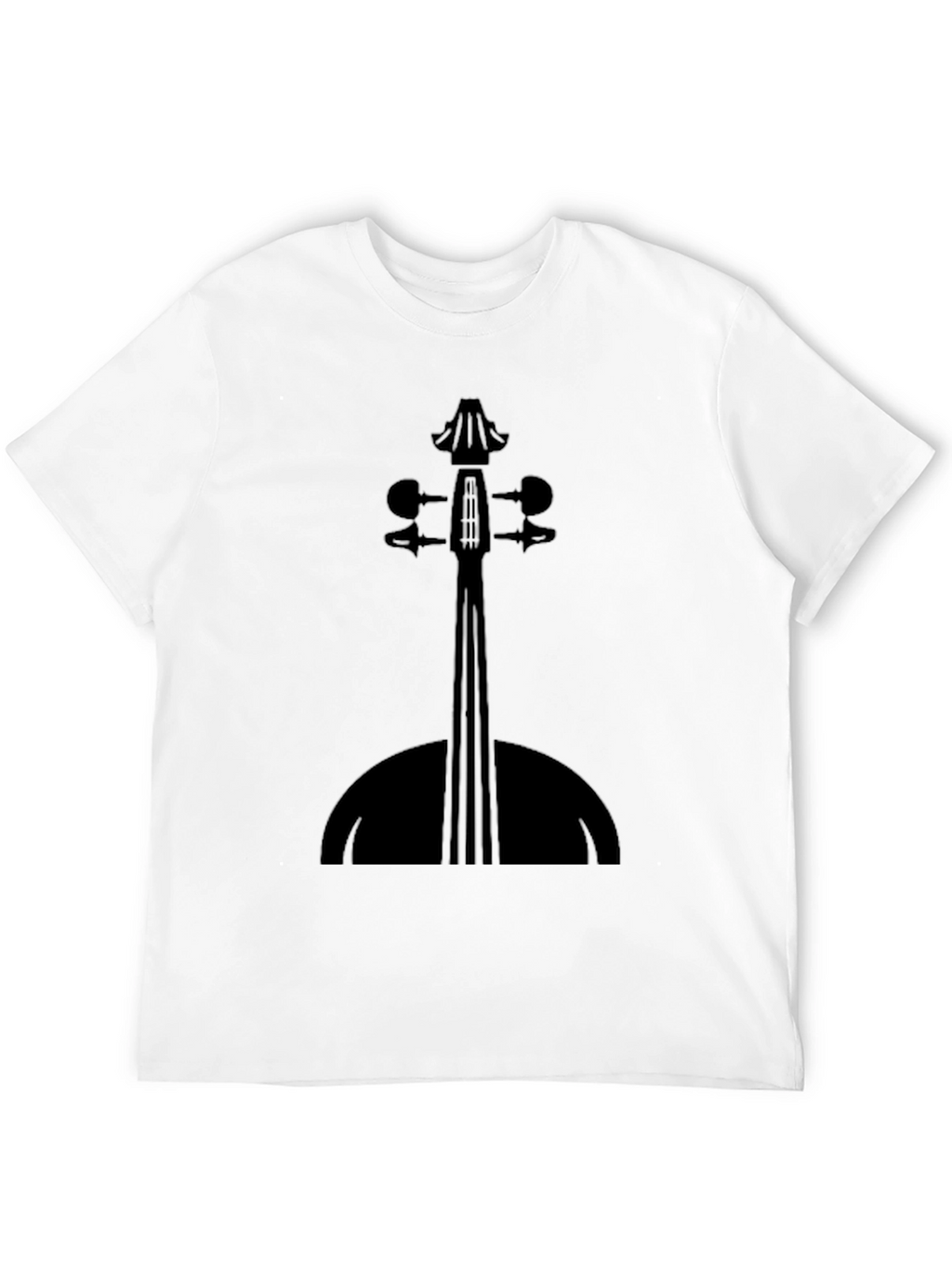 Violin Silhouette Black T-Shirt