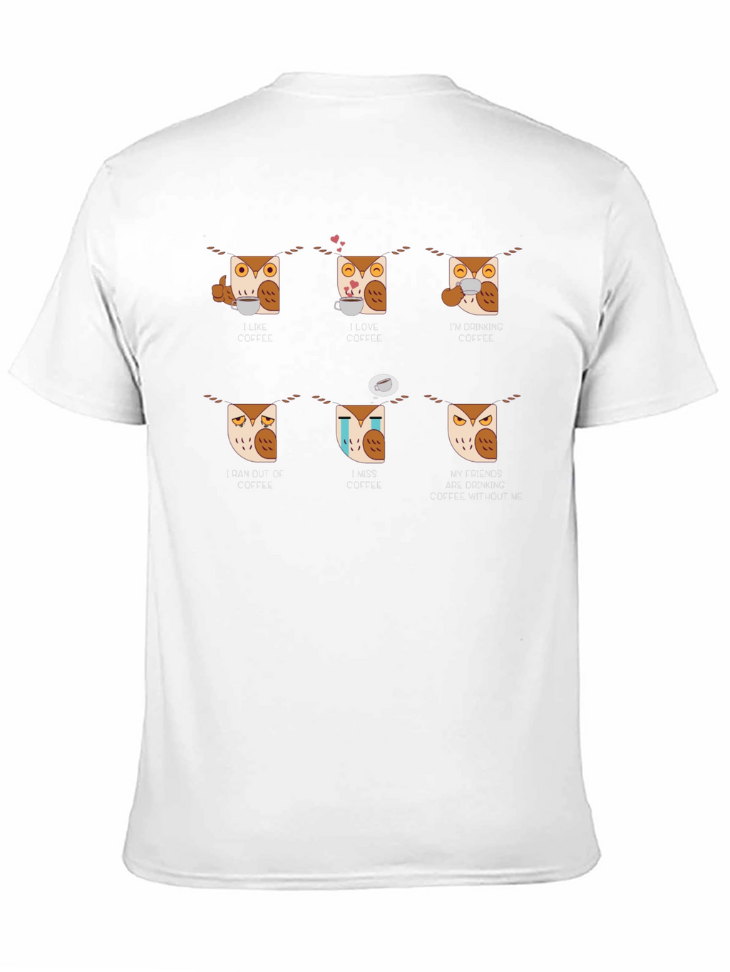 Coffee Owl T-Shirt - I Love Coffee Tee