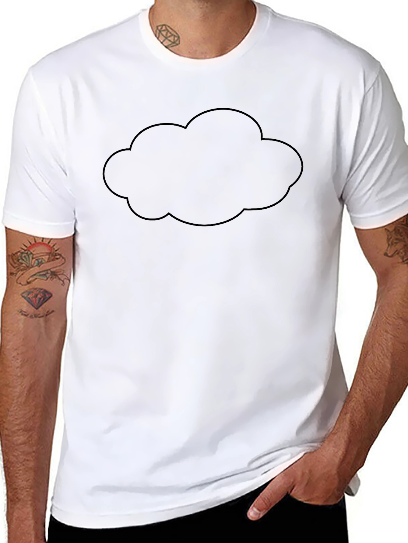 Black Cloud Graphic T-Shirt - Soft Cotton Blend