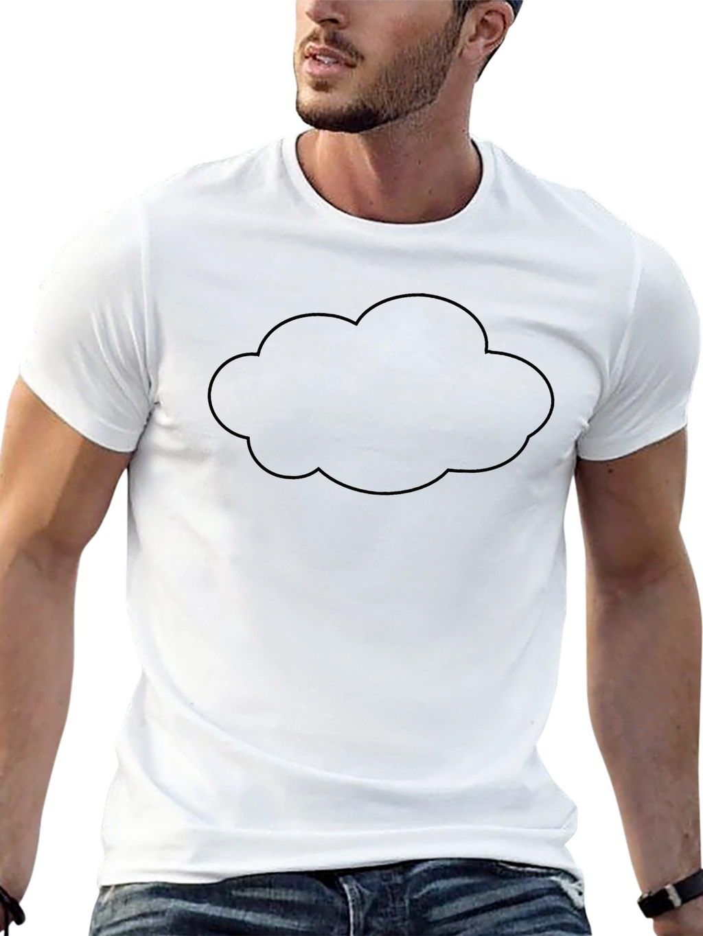 Black Cloud Graphic T-Shirt - Soft Cotton Blend