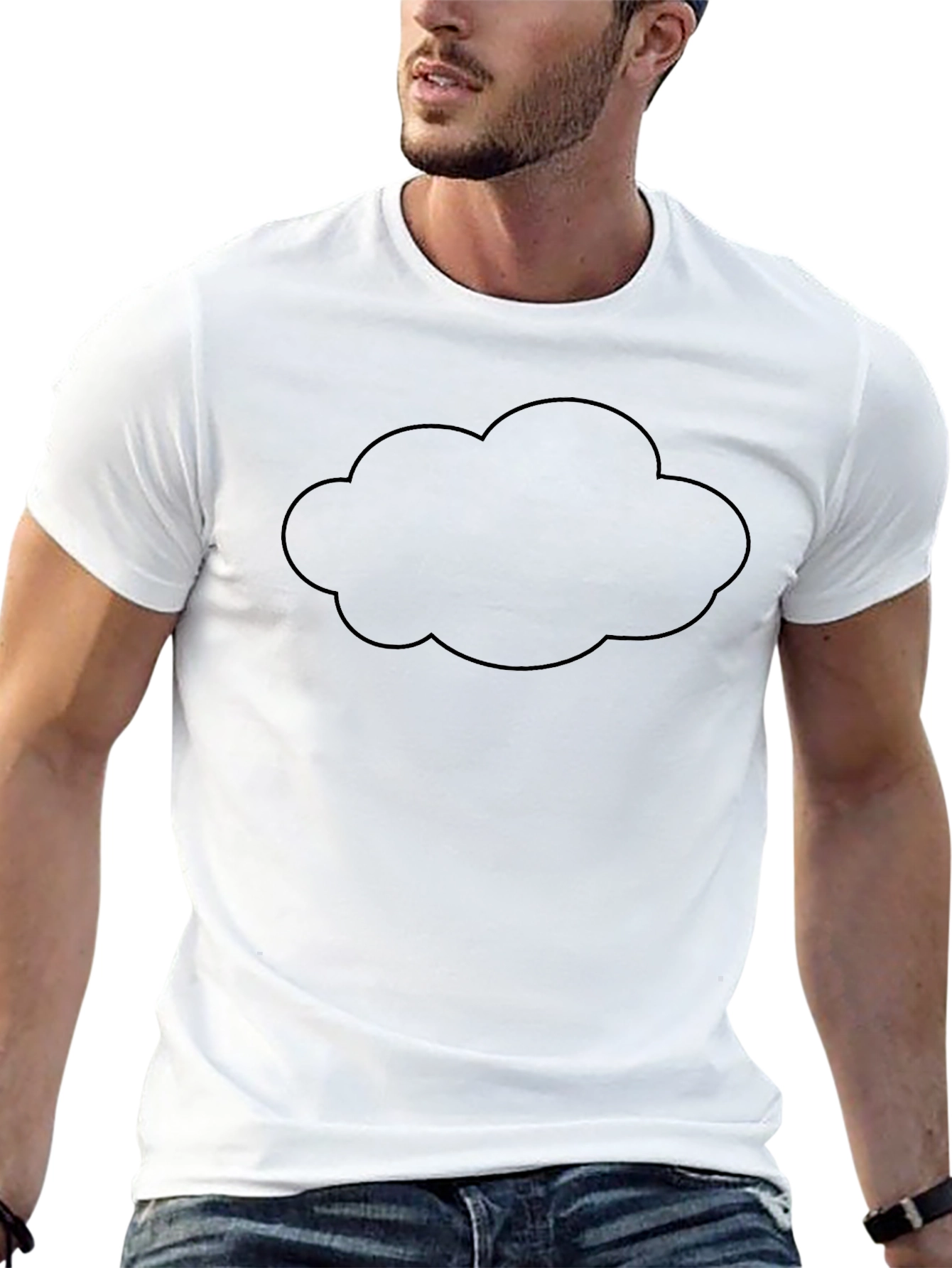 Black Cloud Graphic T-Shirt - Soft Cotton Blend