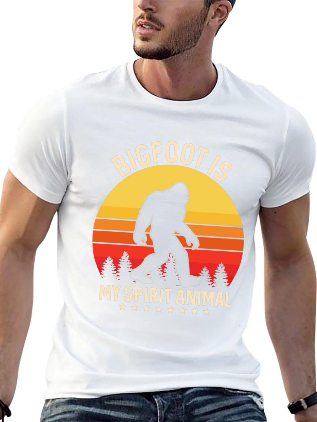 Bigfoot Spirit Animal Graphic T-Shirt