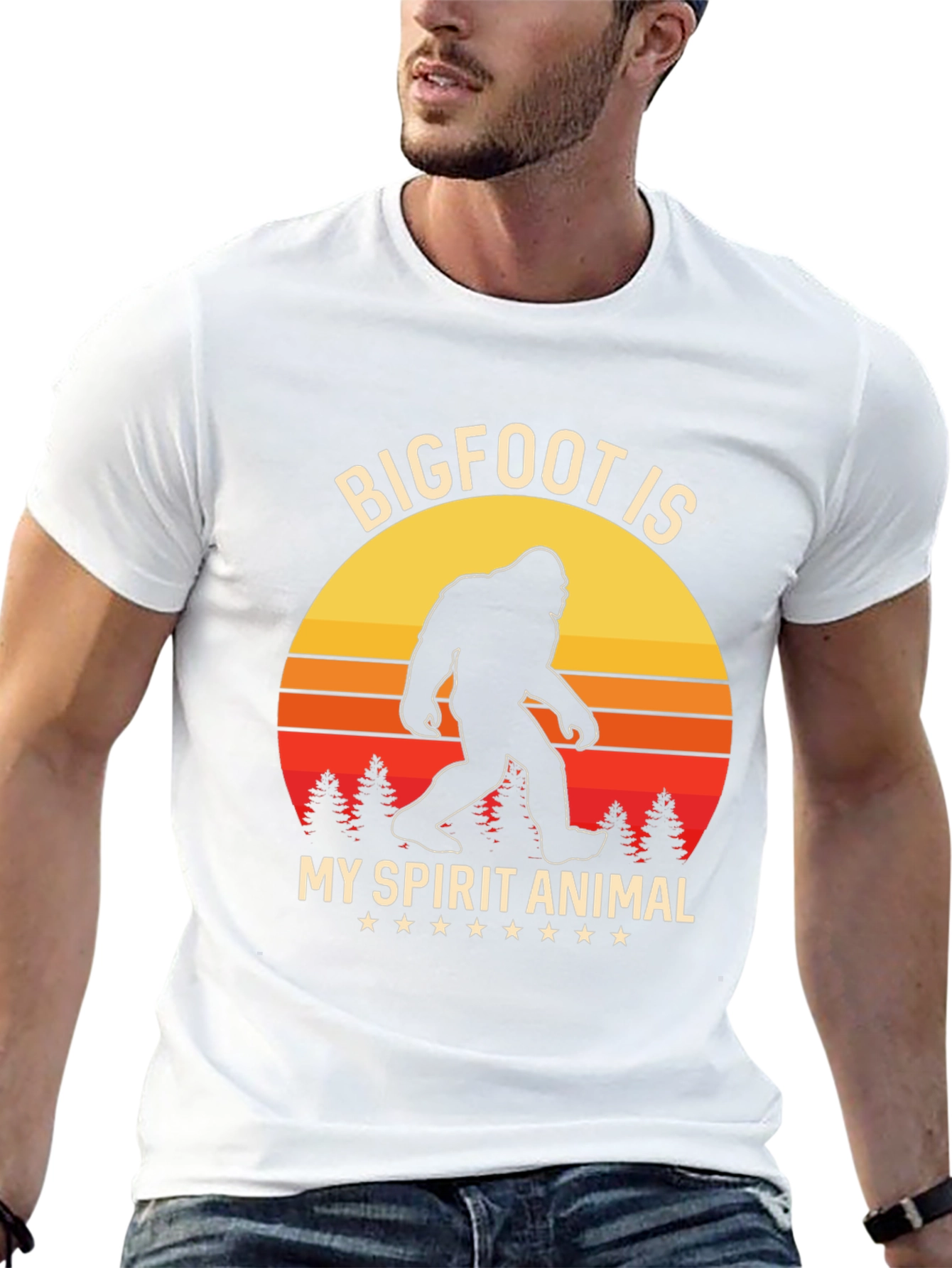 Bigfoot Spirit Animal Graphic T-Shirt