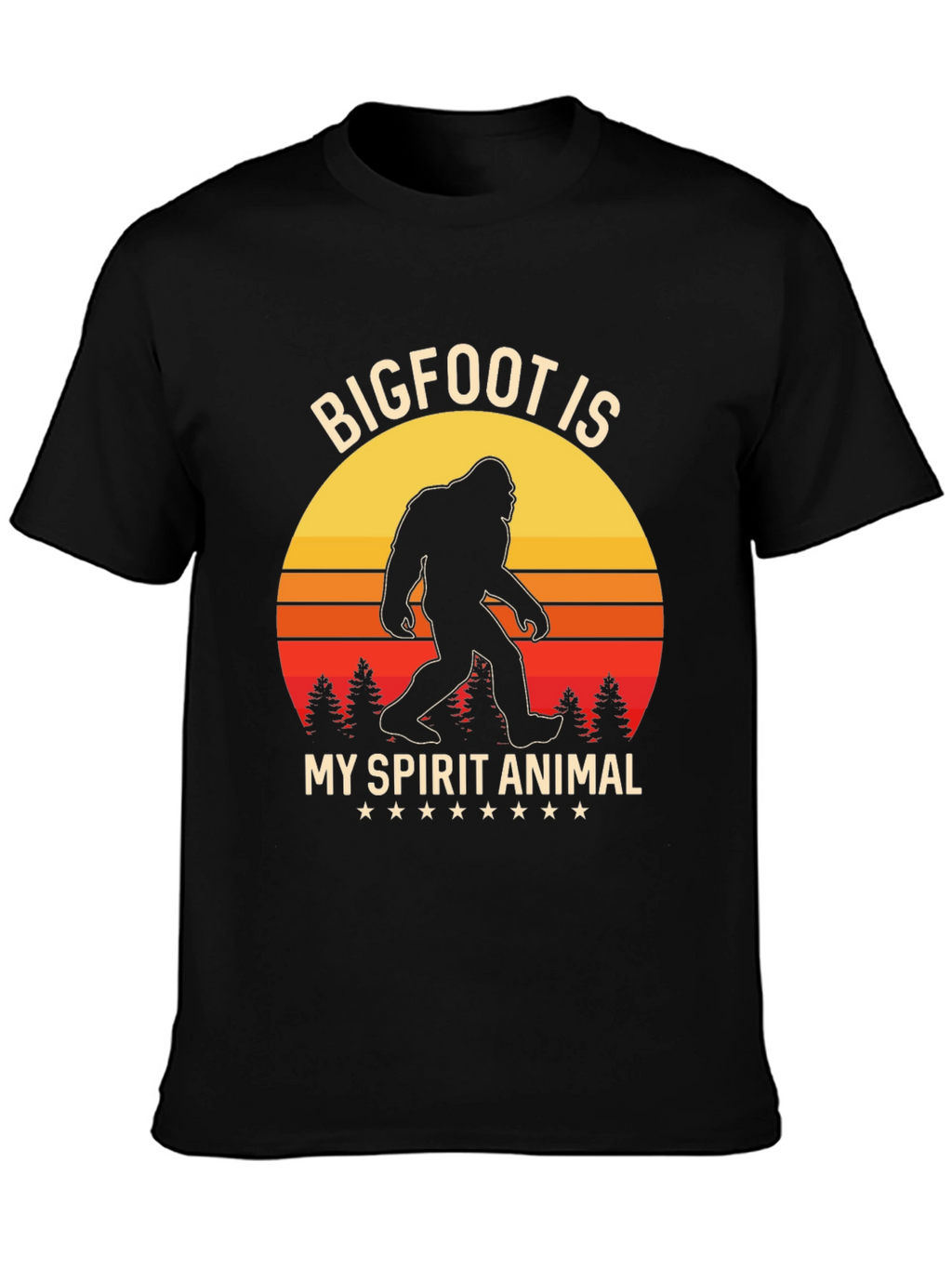 Bigfoot Spirit Animal Graphic T-Shirt