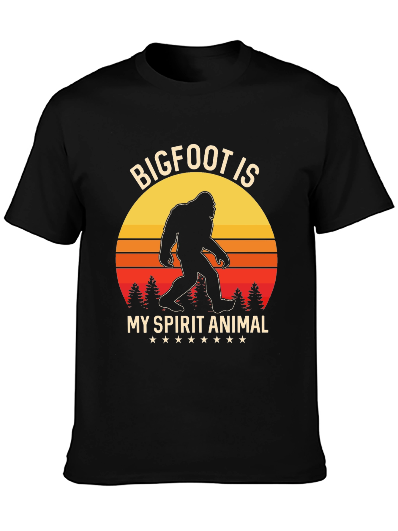 Bigfoot Spirit Animal Graphic T-Shirt