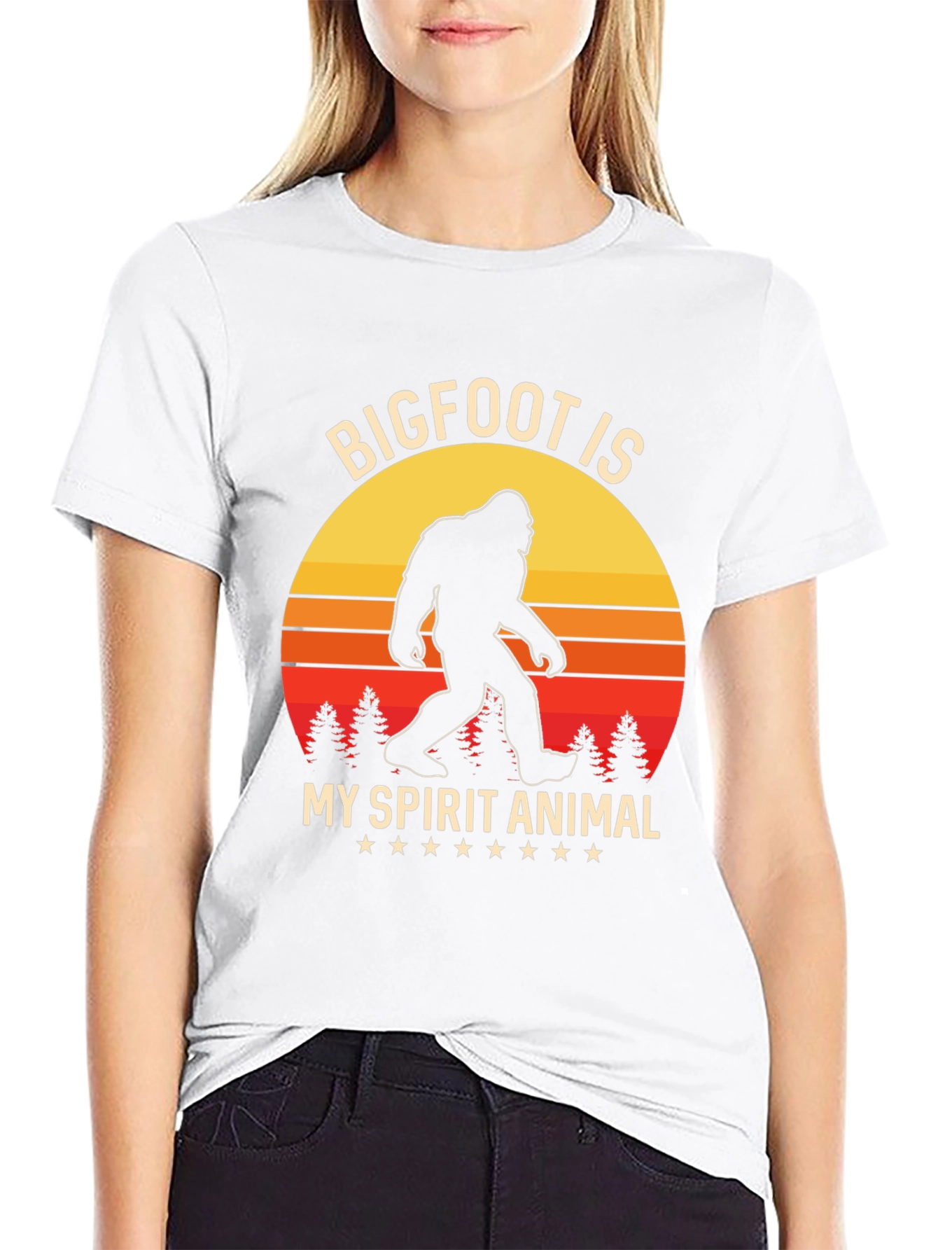 Bigfoot Spirit Animal Graphic T-Shirt