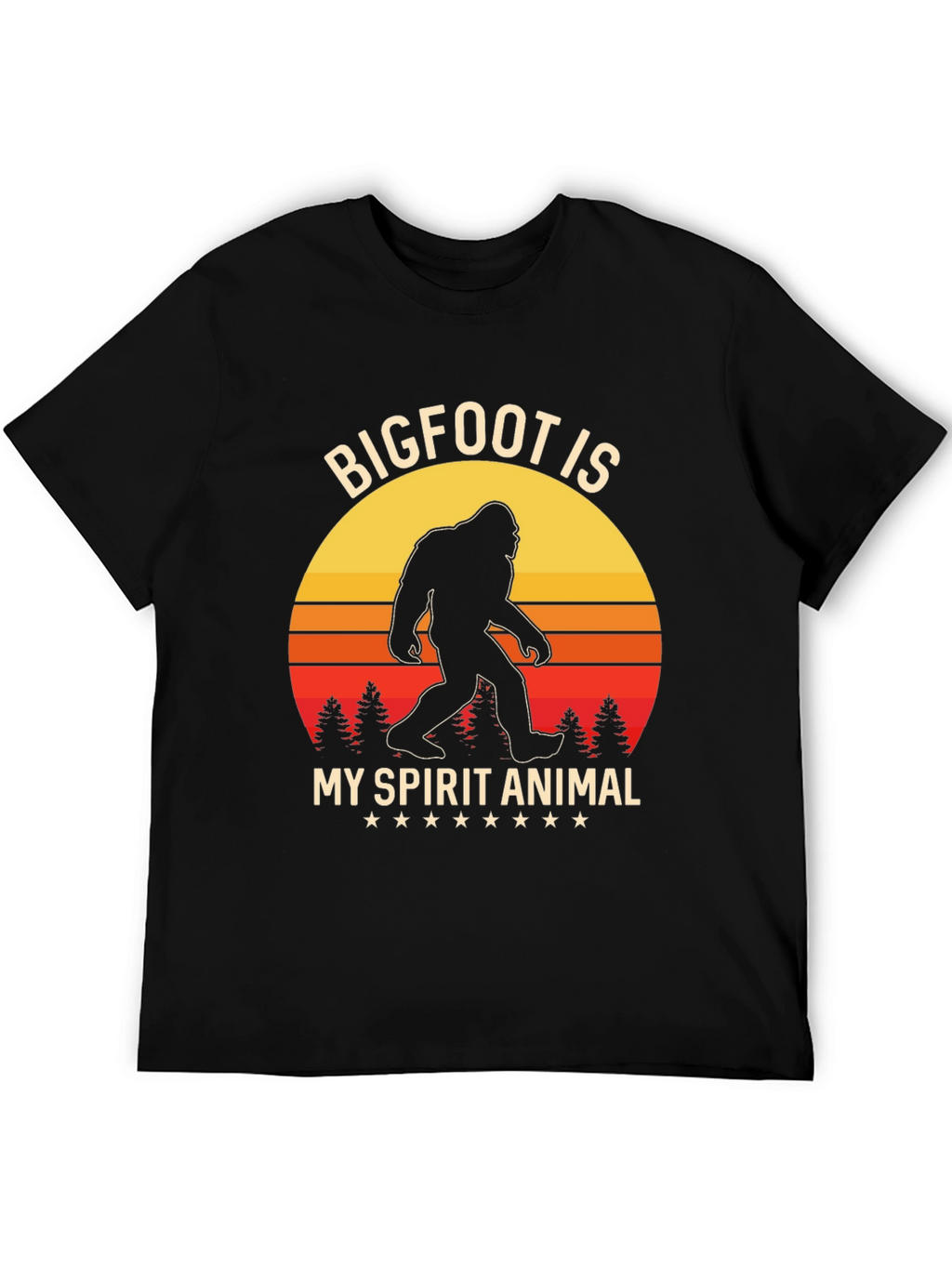 Bigfoot Spirit Animal Graphic T-Shirt