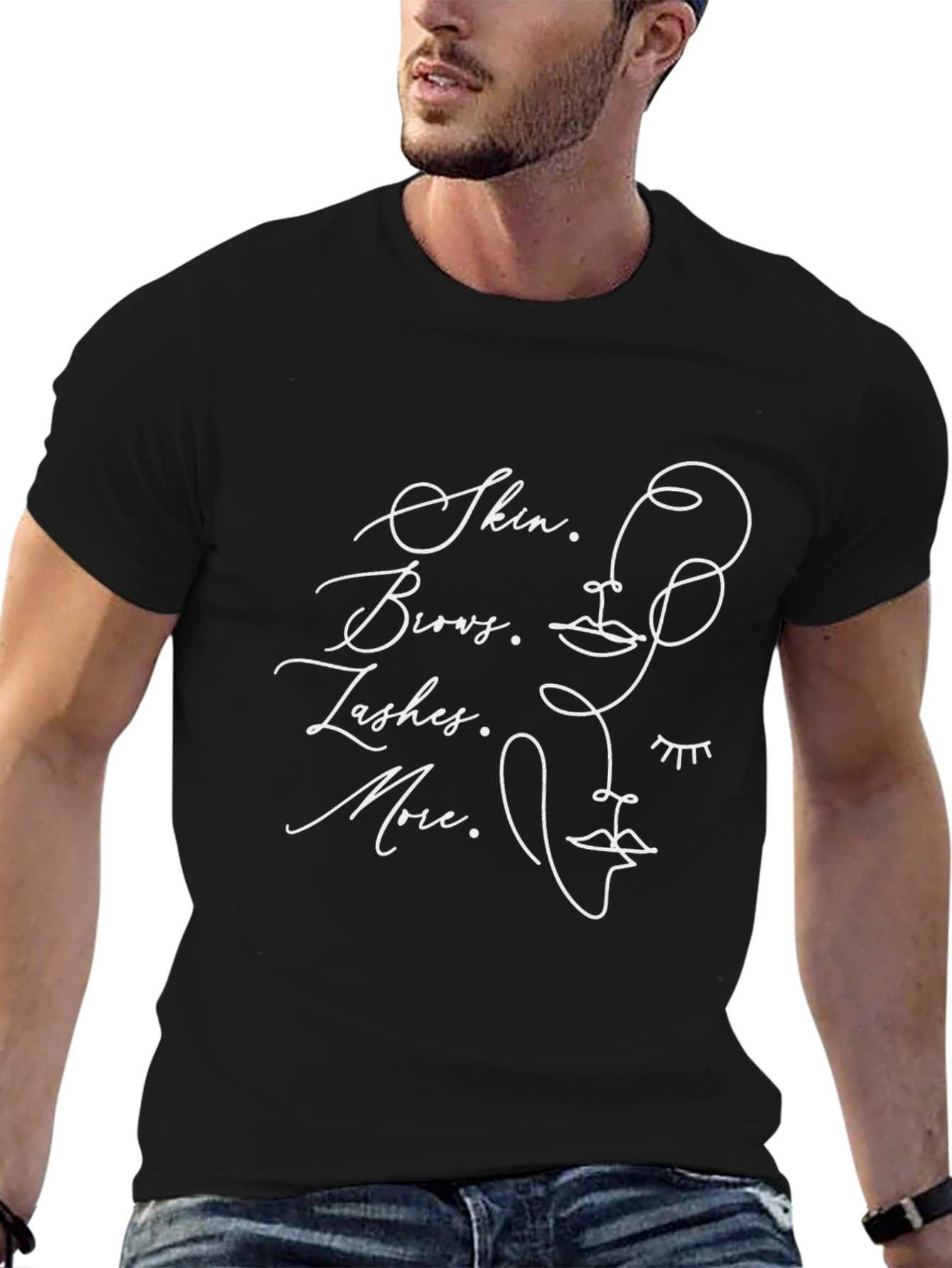 Skin Brows Lashes More Graphic Tee