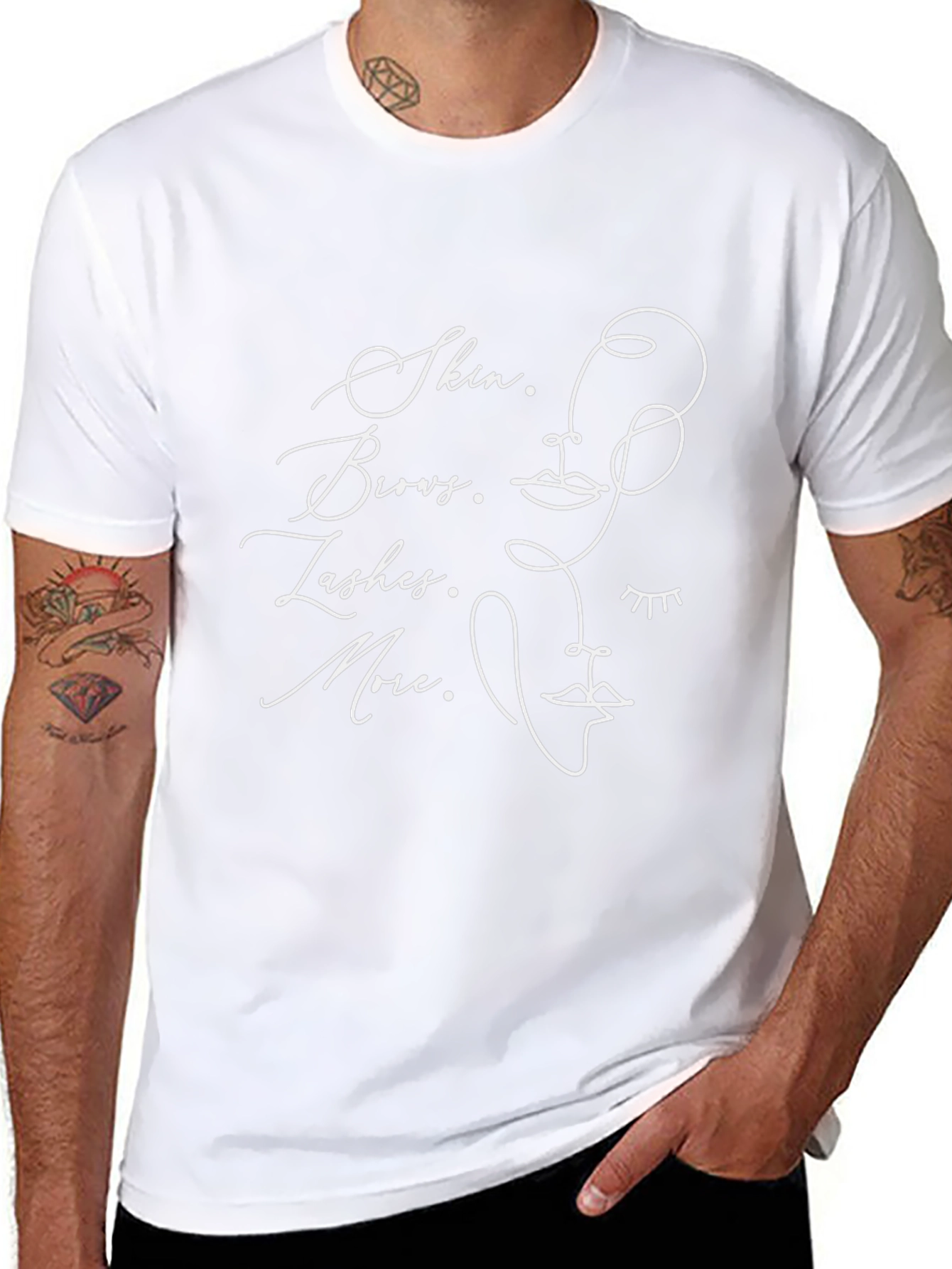 Skin Brows Lashes More Graphic Tee