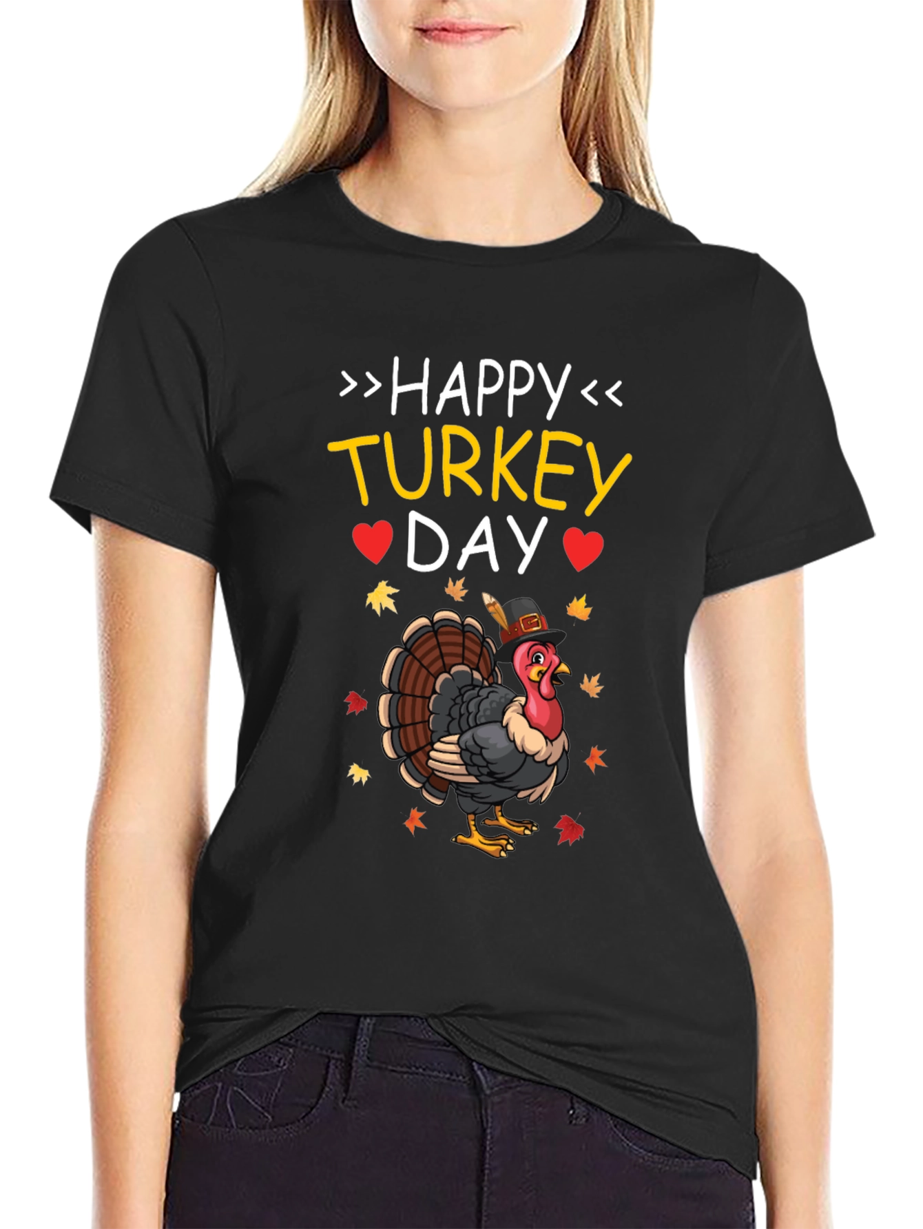 Happy Turkey Day Graphic T-Shirt