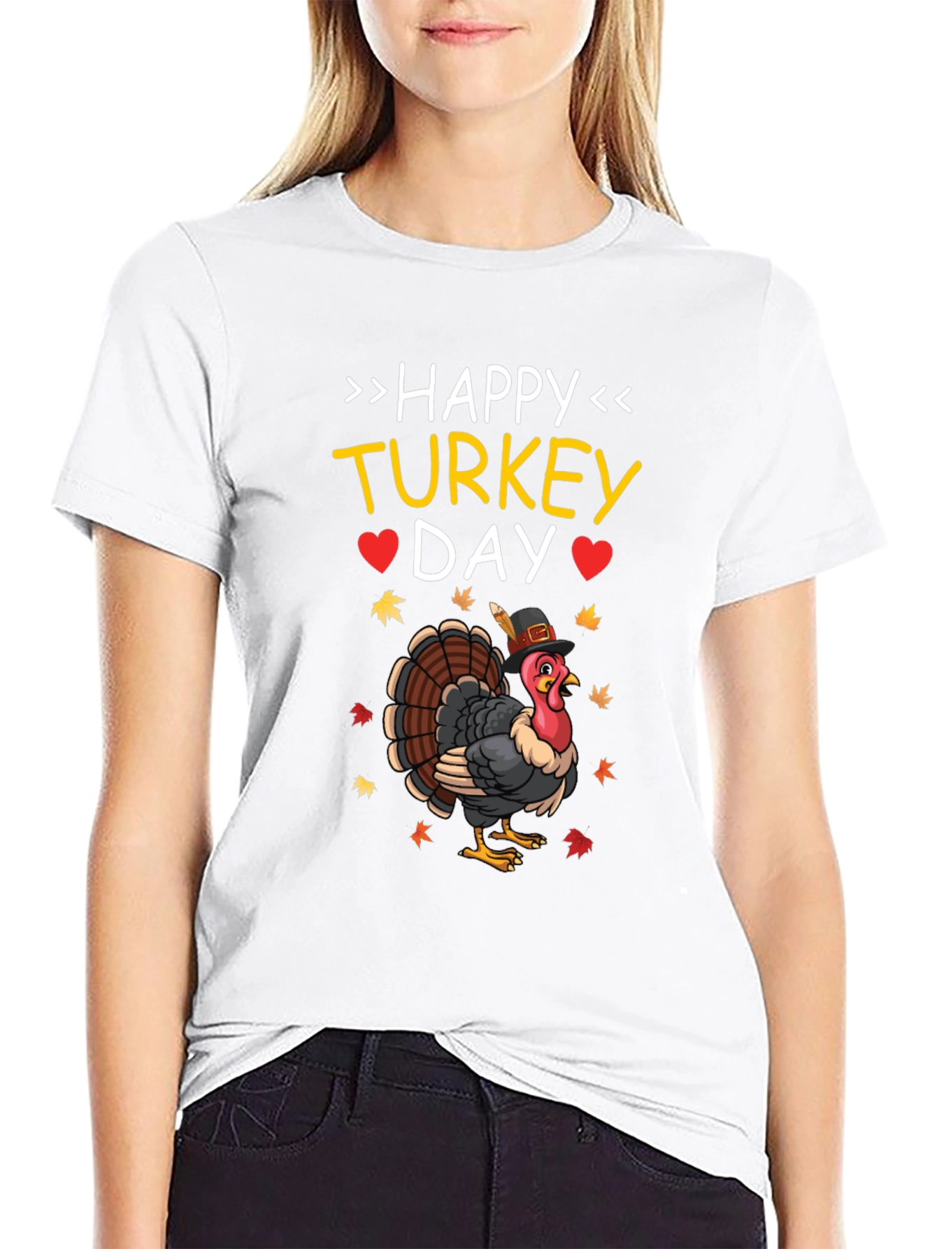 Happy Turkey Day Graphic T-Shirt