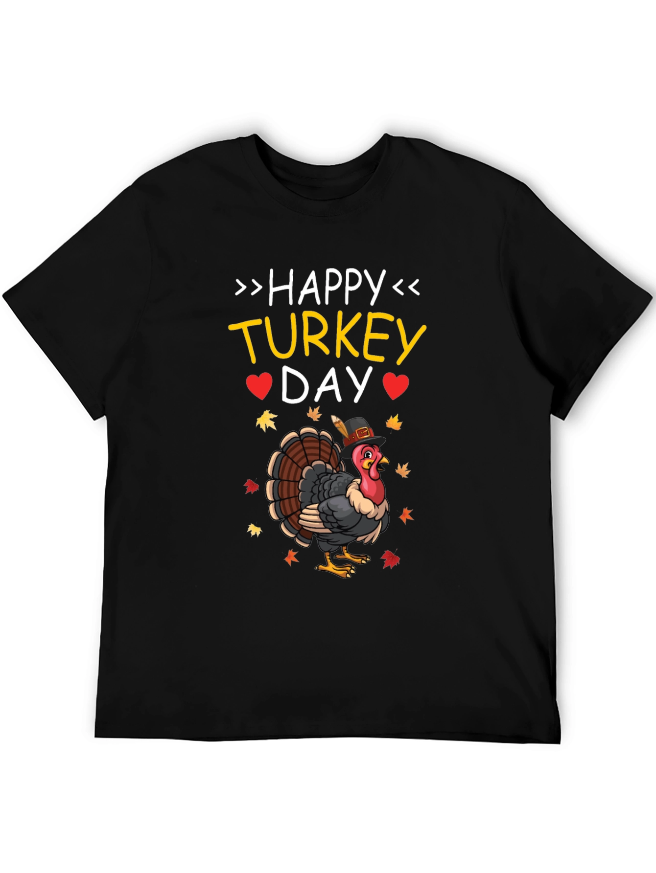 Happy Turkey Day Graphic T-Shirt