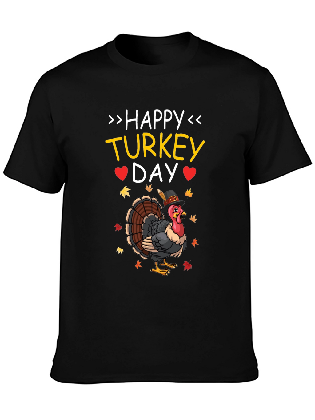 Happy Turkey Day Graphic T-Shirt