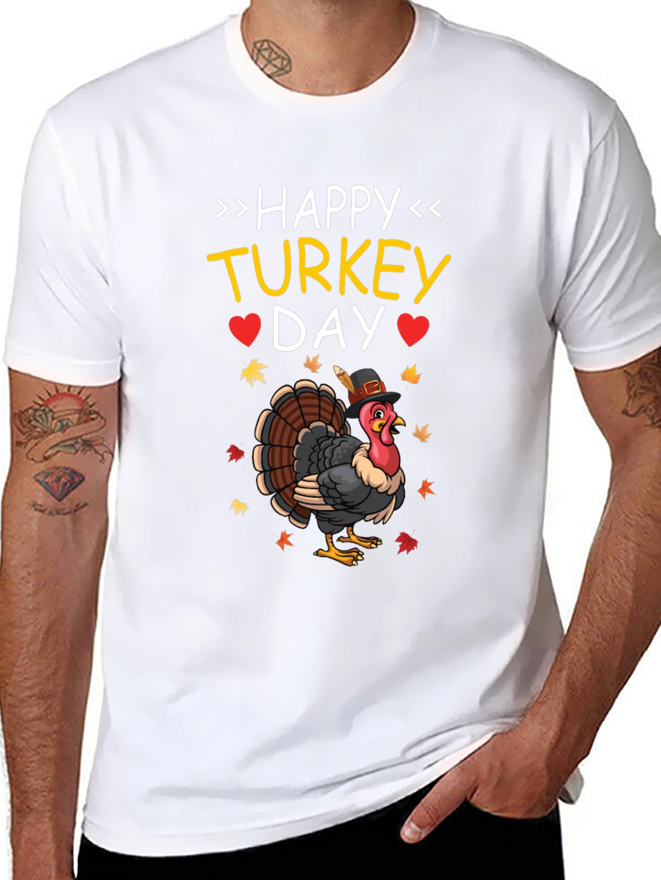 Happy Turkey Day Graphic T-Shirt