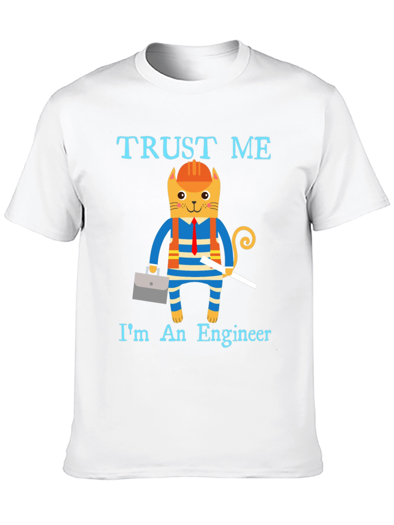 Trust Me Im an Engineer Funny Cat T-Shirt