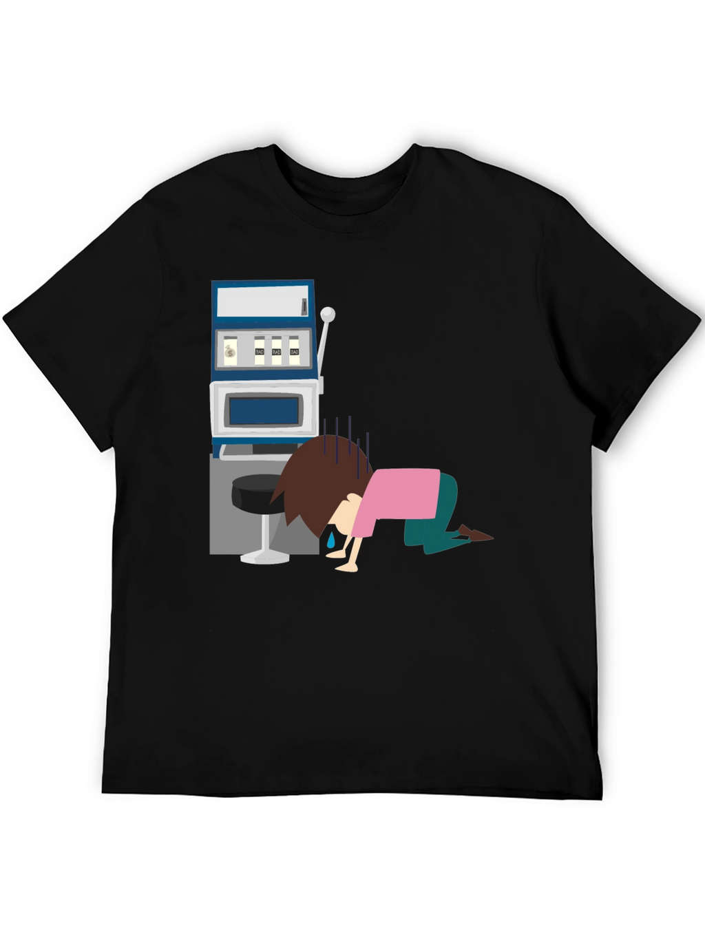 Gambling Loss Graphic Tee - Black