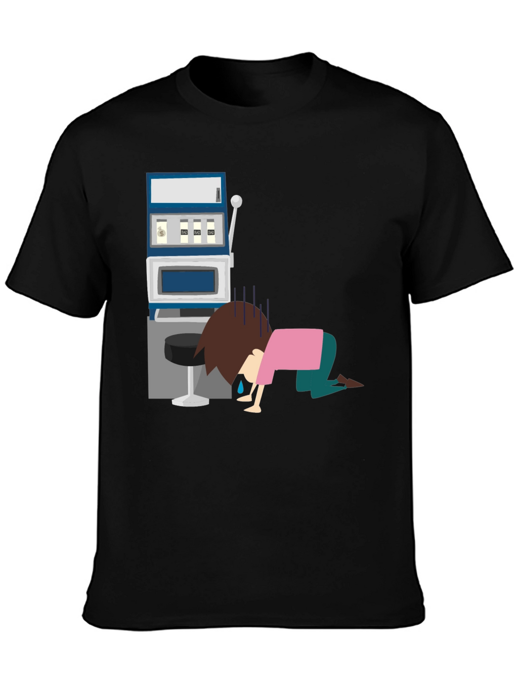 Gambling Loss Graphic Tee - Black