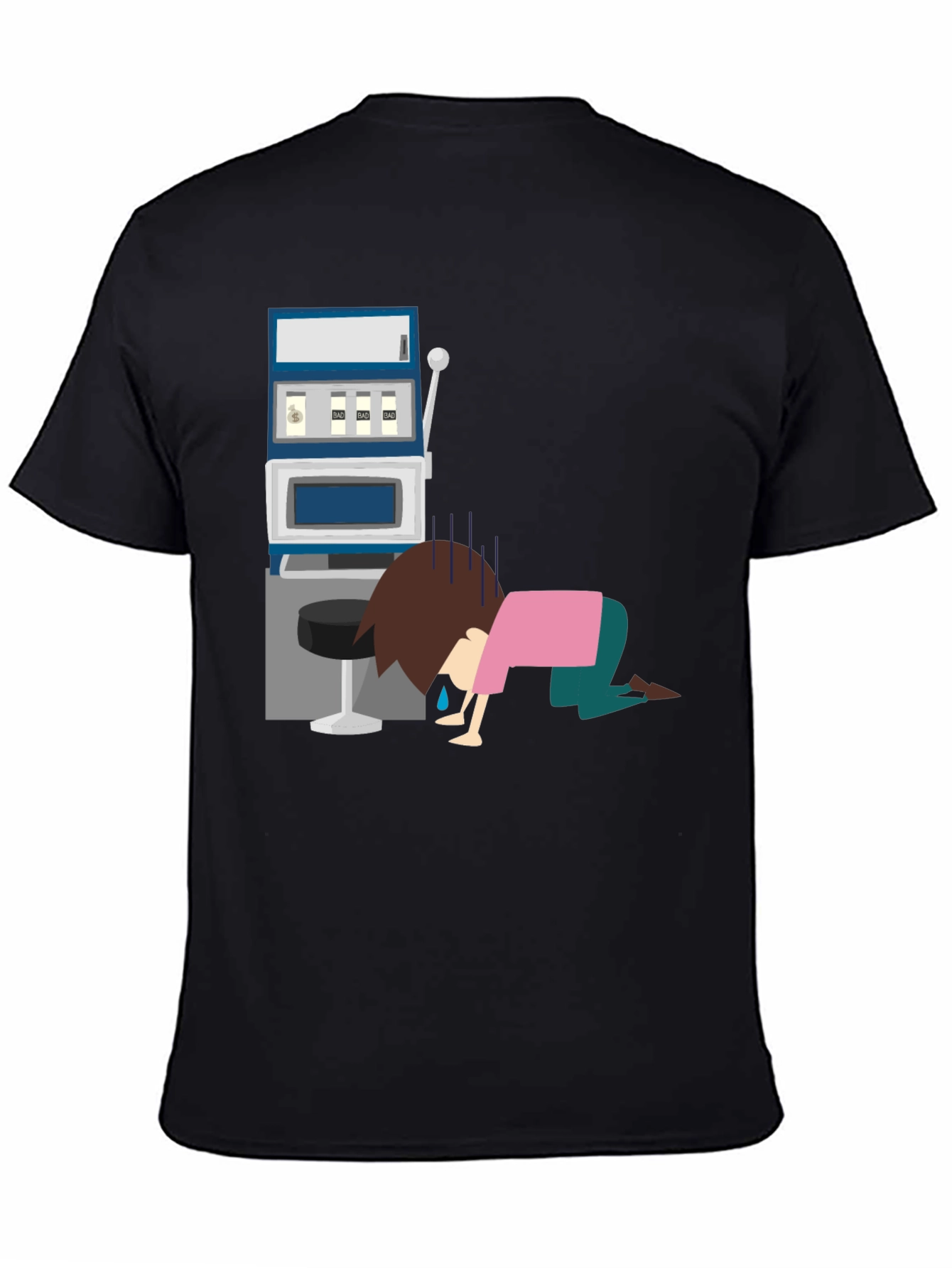 Gambling Loss Graphic Tee - Black